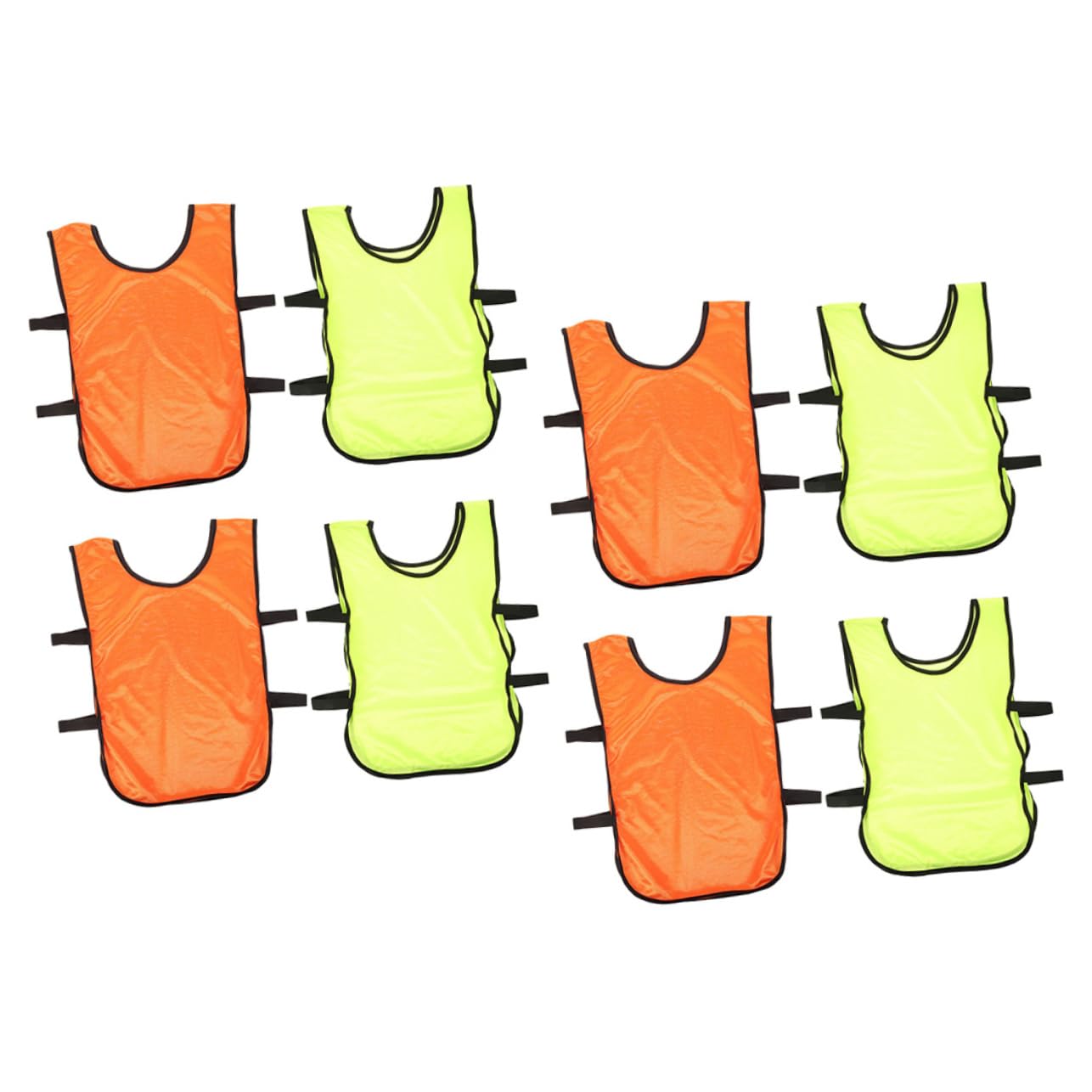 HANABASS 8 Pack Soccer Training Vest Breathable Football Pinnies for Men Youth Basketball Rugby Hockey Fitness