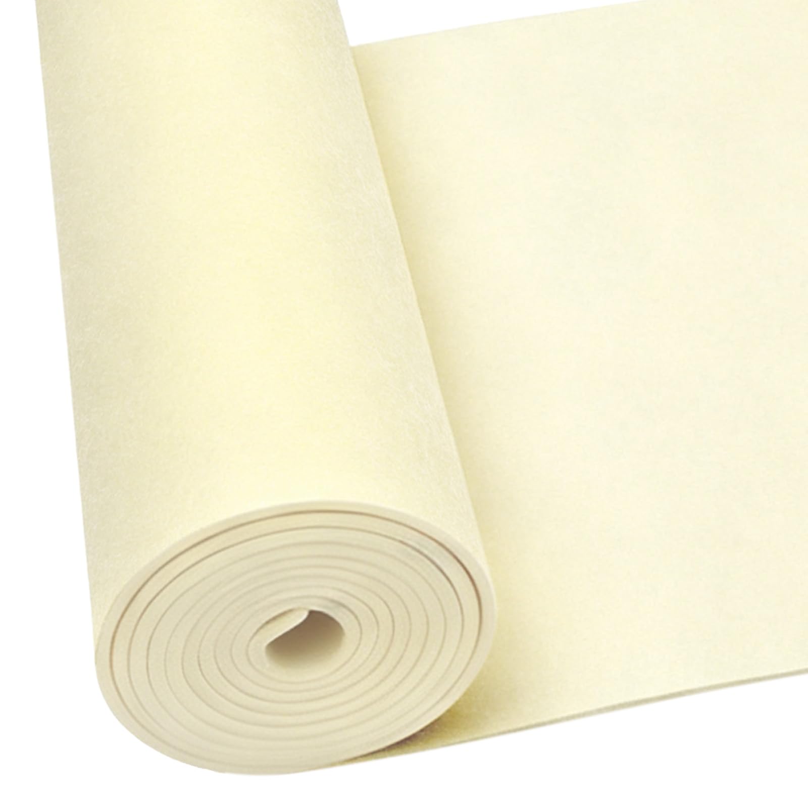 LUPATDY Felt Roll 3 mm Thick, Felt Fabric Sold by the Metre 30 cm x 250 cm, Felt Mat for DIY Storage Bag, Patchwork, Sewing, Felt for Crafts, Decoration (Beige)