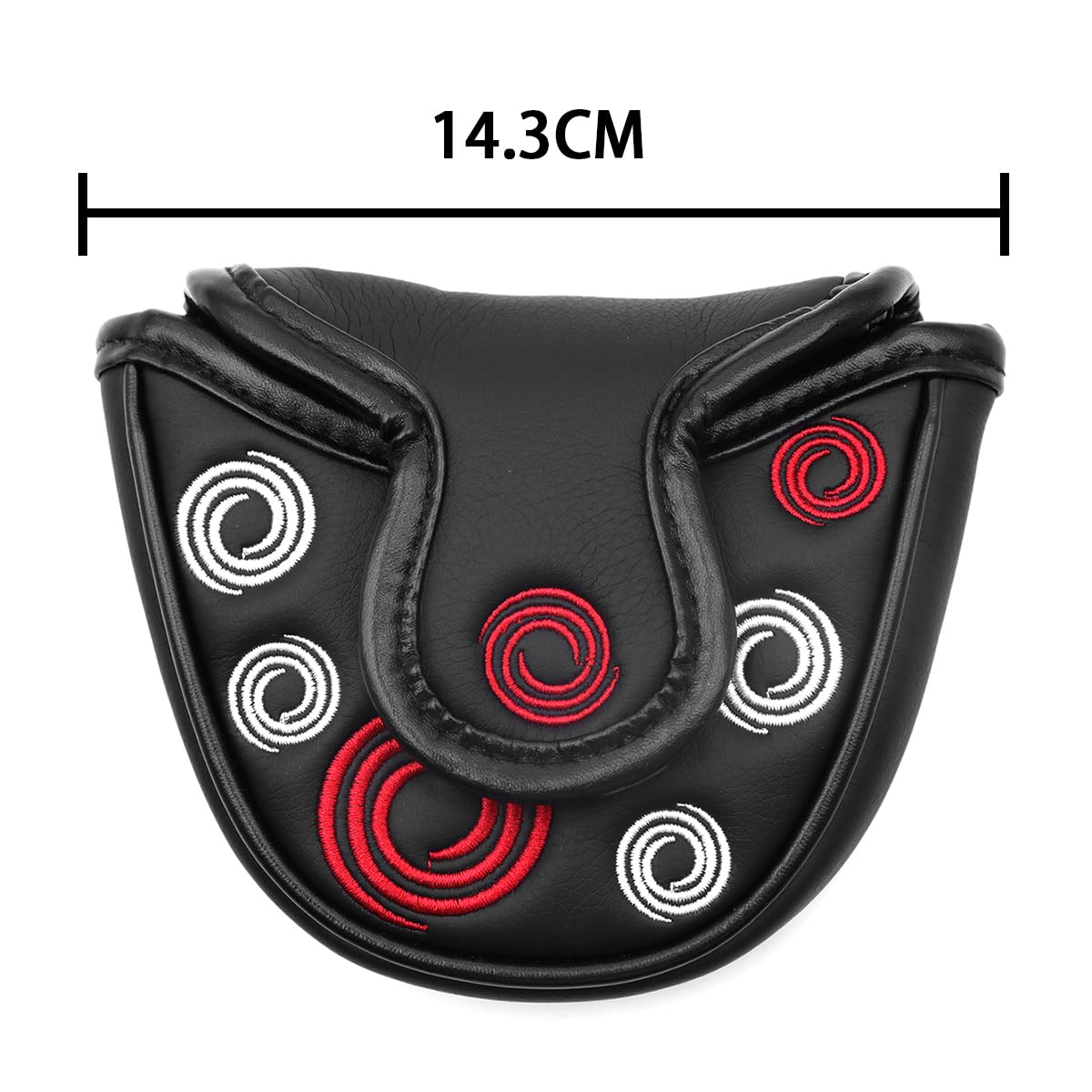 Funda semicircular para Putter, Funda para Palos de Golf, Tapa Protectora para Cabeza de Bola, Funda para Cabeza de Putter Duradera y Elegante para Mayor Seguridad del Palo