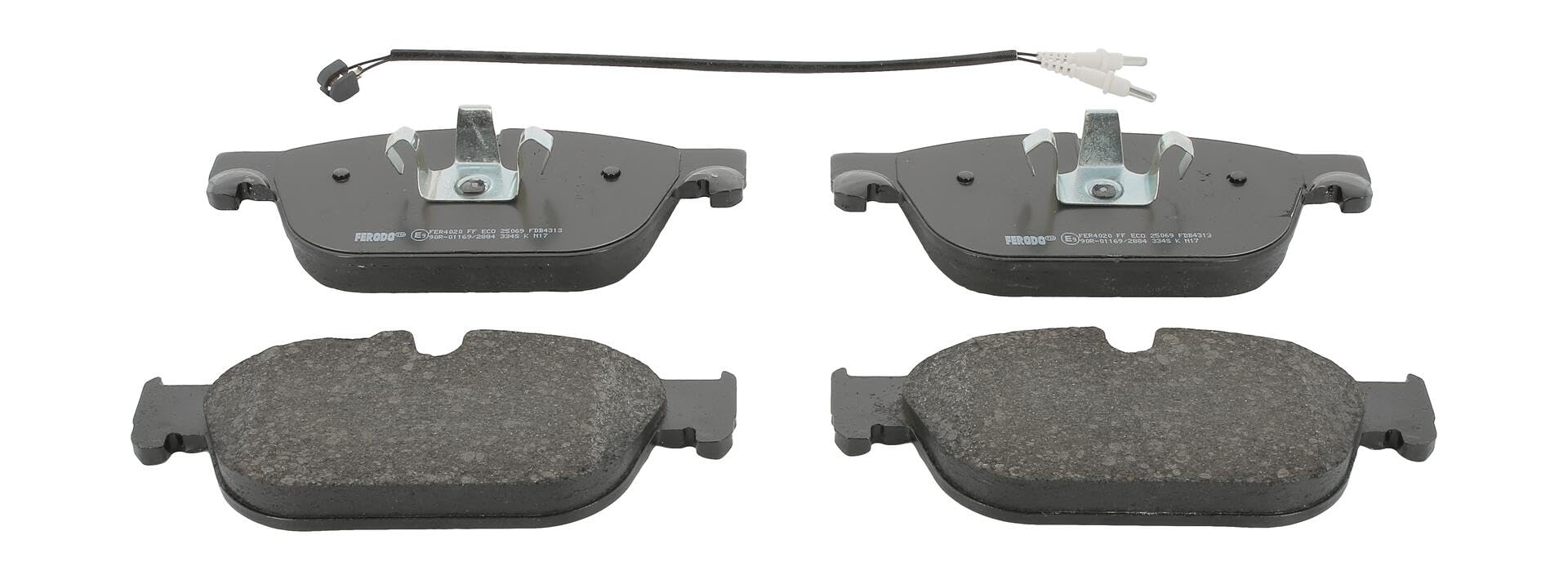 FERODO Plaquettes de freins Avant contact de signal d'usure inclus Épaisseur 16,9mm sans accessoires FDB4313 Compatible avec PEUGEOT 308 I 3/5 portes 4A, 4C 407 Berline 6D 508 I 8D Berline, CITROËN | Compatible avec: CITROËN C5 III, C5 III Break, C6, DS4,