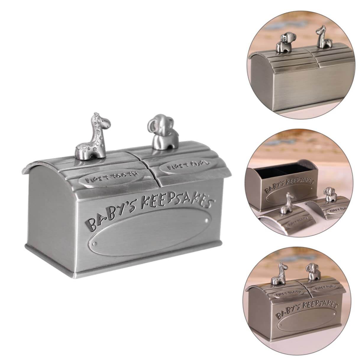 UPKOCH Caja De 2 Uds Caja De Almacenamiento Para De Bebé Contenedor De Juguetes Caja Para Primeros De Bebé Organizador De Recuerdos Para Bebé Soporte Para