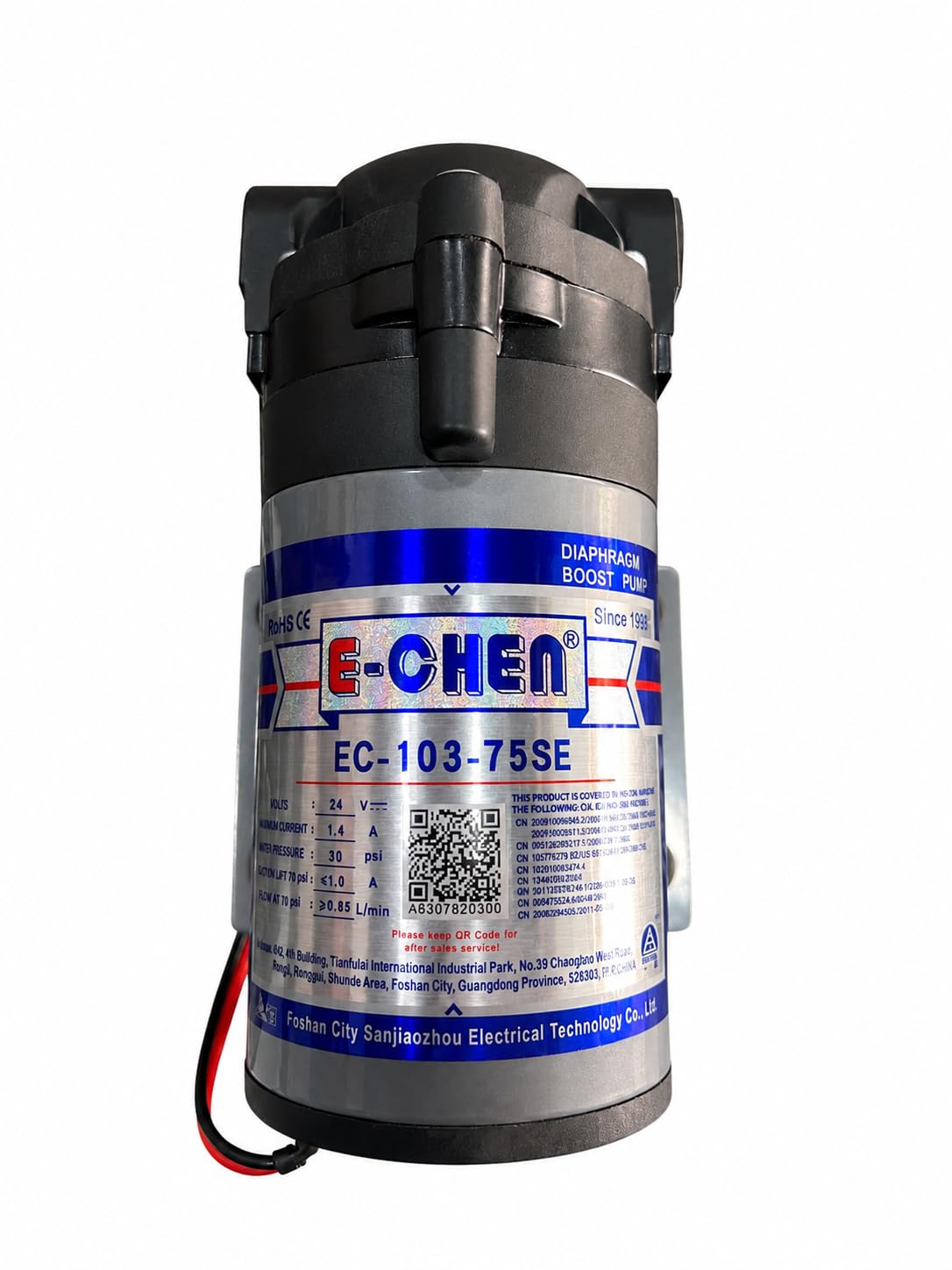E-CHEN EC-103-75 RO Booster Pump 75GPD | 24V DC High Pressure DiaphragmPump | Compatible with Domestic RO WaterPurifiers | Low Noise & High Efficiency-image-44