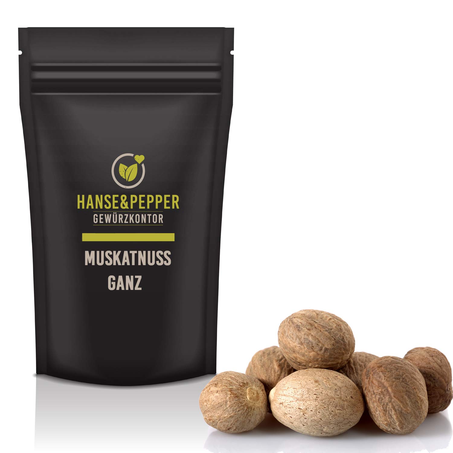 25 Stück Muskatnuss ganz Muskatnüsse natürlich vom Hanse&Pepper Gewürzkontor - Gourmet Serie