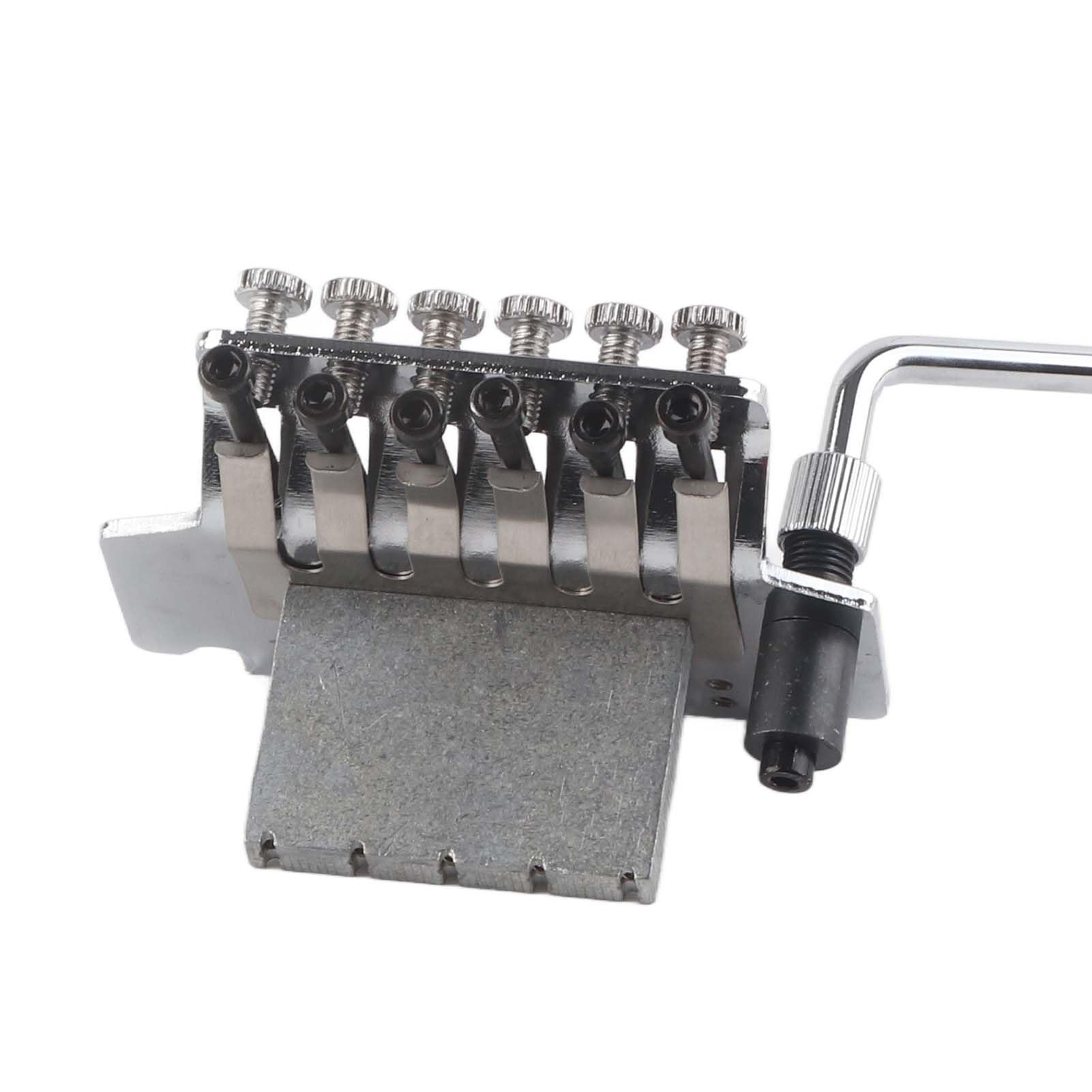 Ponte Tremolo Gold, Silver, Black Floyd Rose a Doppia Chiusura per Chitarra Elettrica - Vibrato per Prestazioni Migliorate (SILVER)