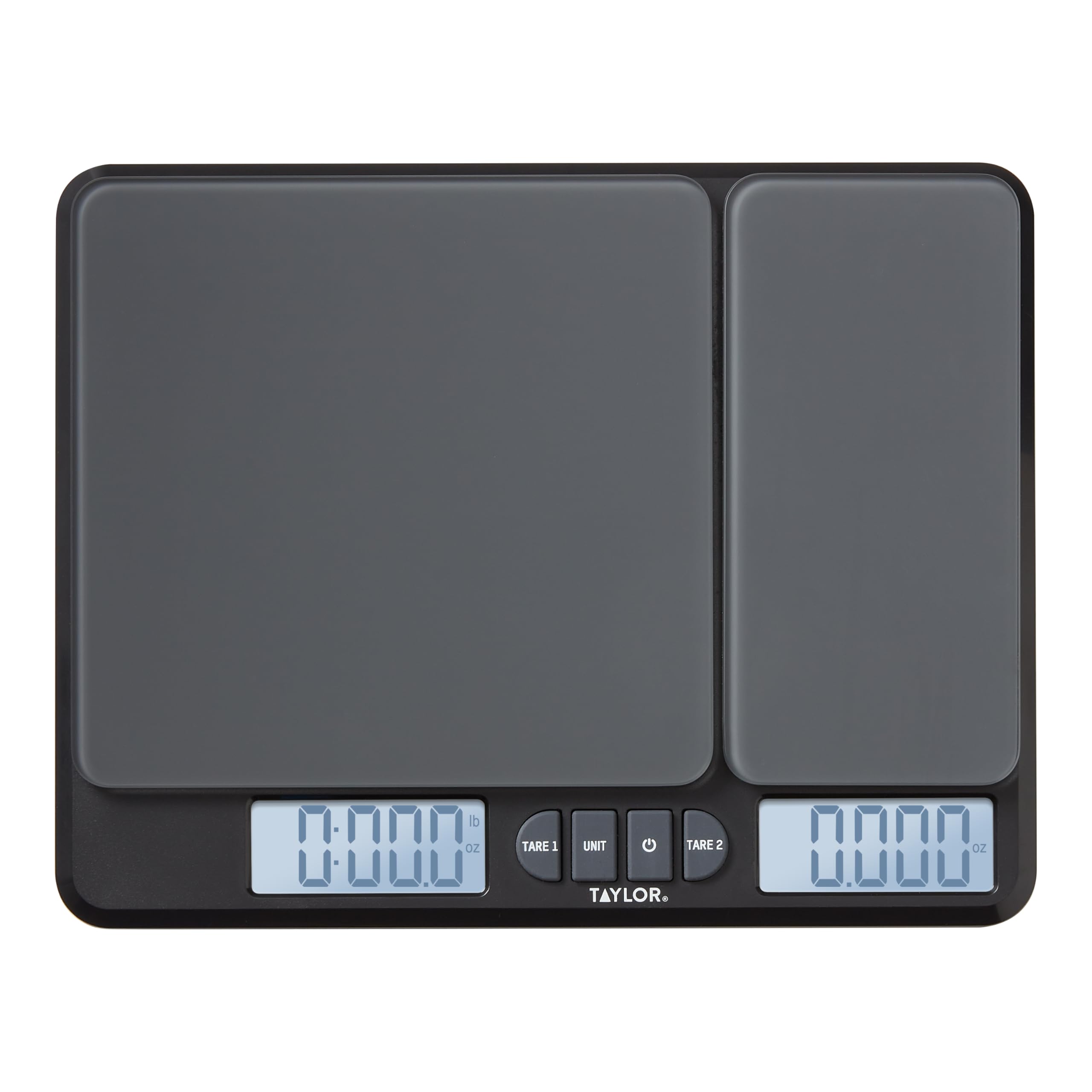 Taylor Báscula de cocina de doble plataforma para alimentos, gramos y onzas digitales para pérdida de peso, hornear, cocinar, preparación de comidas, especias y café, pantalla retroiluminada,