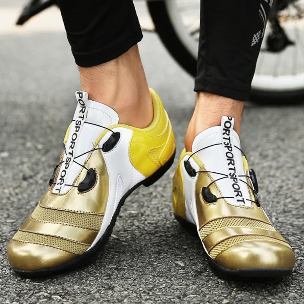 Fahrradschuhe Herren Damen mit Gummisohle Atmungsaktive Rennrad Und Mountainbike Schuhe No-Lock Radschuhe Spin-Schuhe
