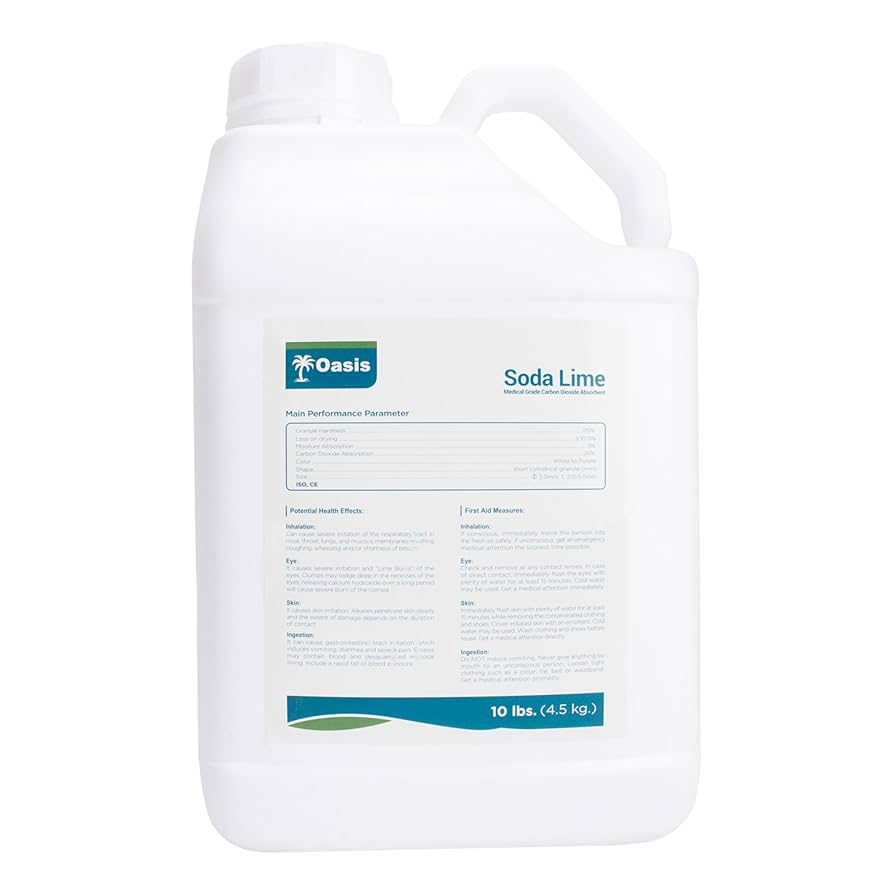 その他 soda Soda Lime 10 Lb. Jug, Color Changing CO2 Absorber : Amazon