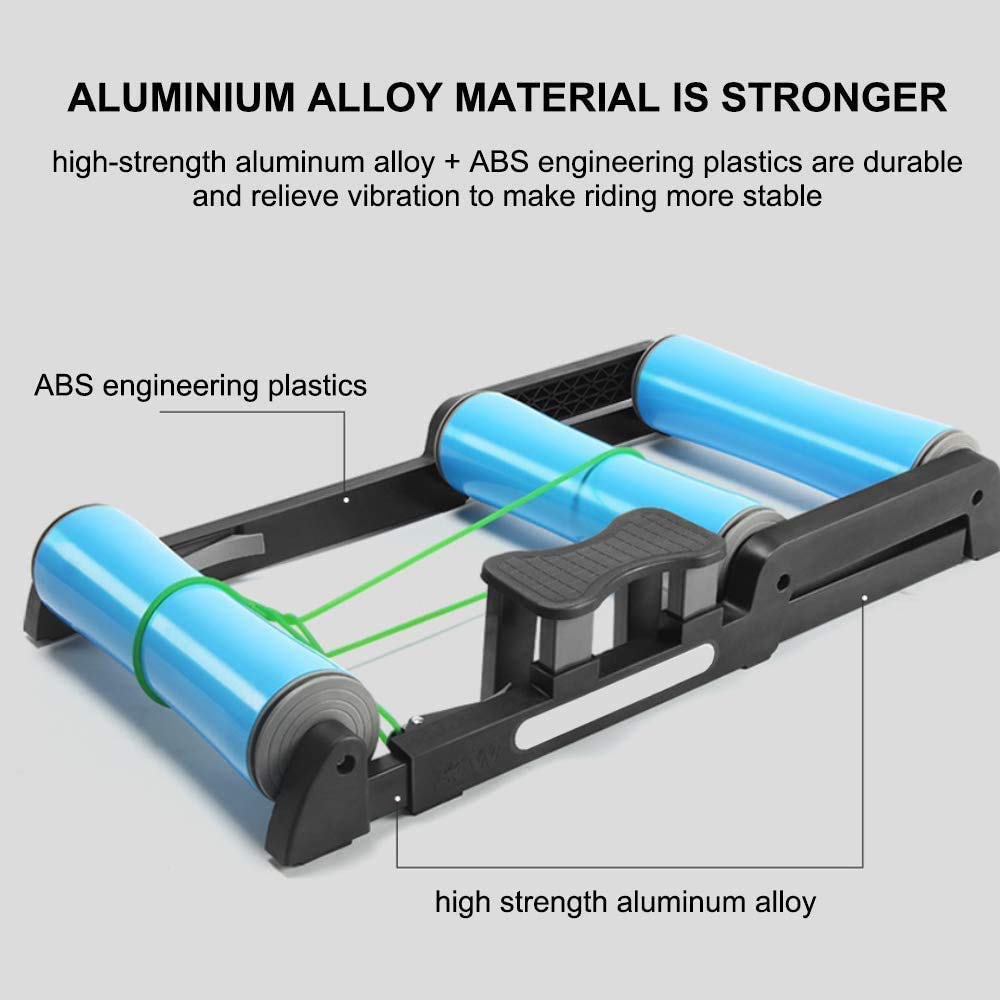 Soporte Plegable y silencioso para Ciclismo Indoor, con Resistencia Ajustable para Bicicletas de montaña y de Carretera.