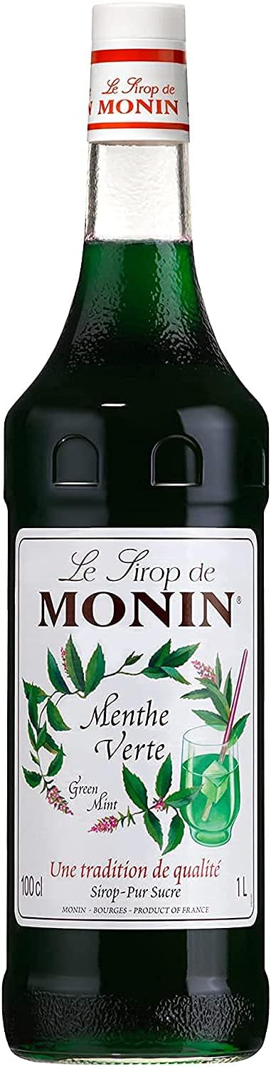 Monin Green Mint Syrup, 1000 ml