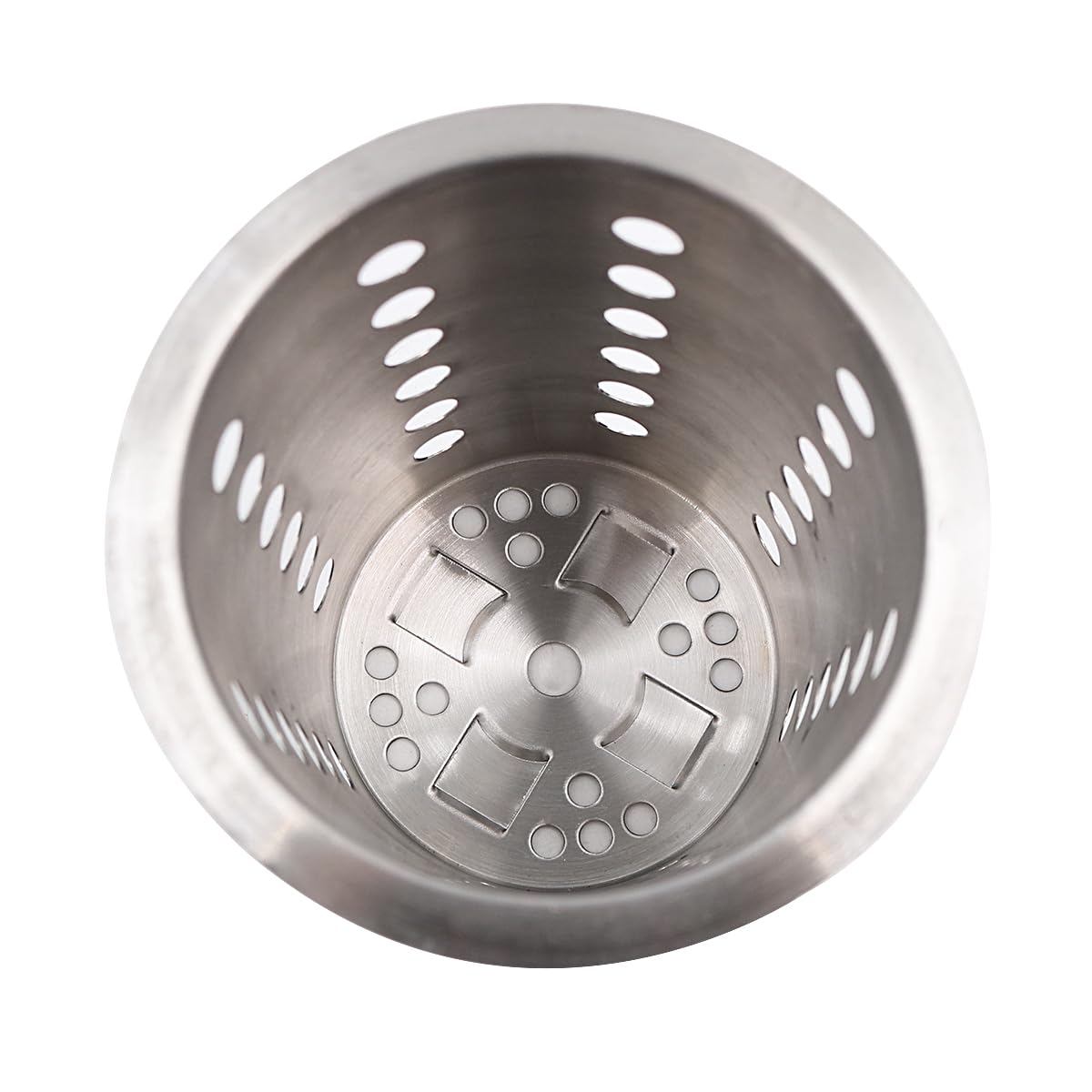 Soporte para Utensilios de Acero Inoxidable con 3 Compartimentos, Soporte cilíndrico para Cubiertos, para Cocina, Bares, cafeterías, restaurantes