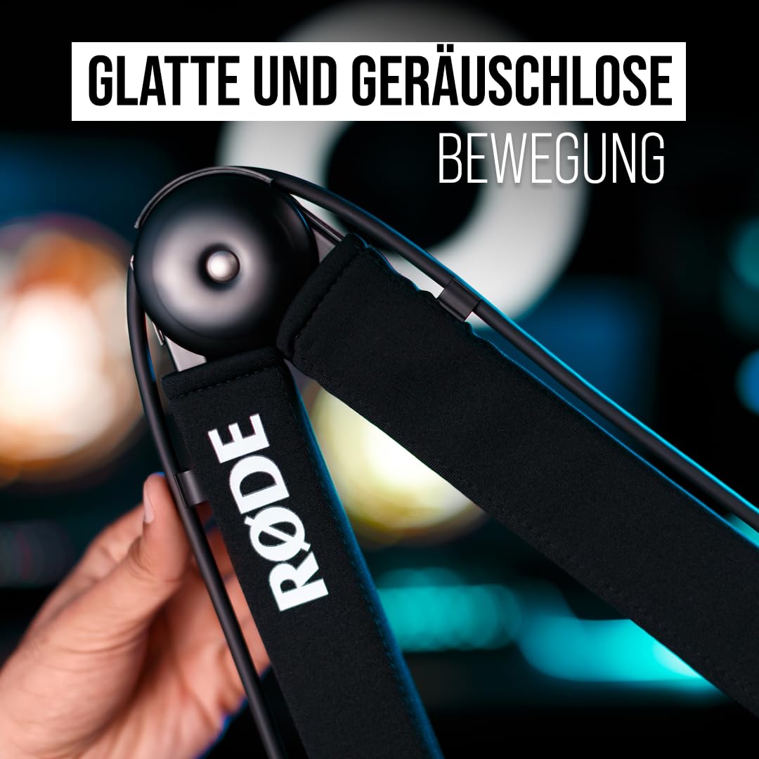 RØDE PSA1+ Professionelles Gelenkarmstativ für Studioanwendungen mit innovativem Federsystem, Neopren, Schwarz