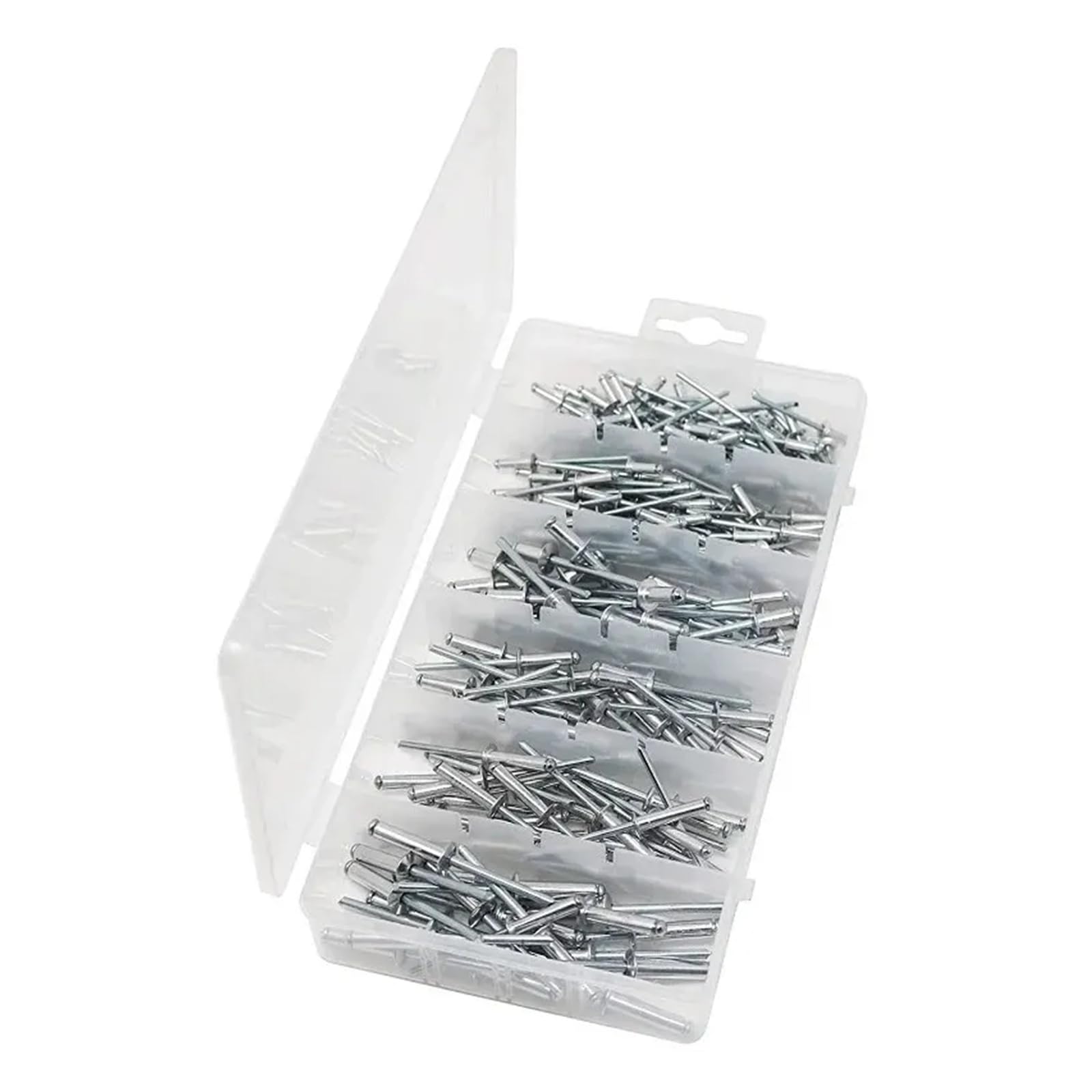 Mehrere Größen Aluminium-Kuppelkopf-Blindnieten, sortiertes Set, 215-teiliges Nietenset, Kupfernägel, Remaches