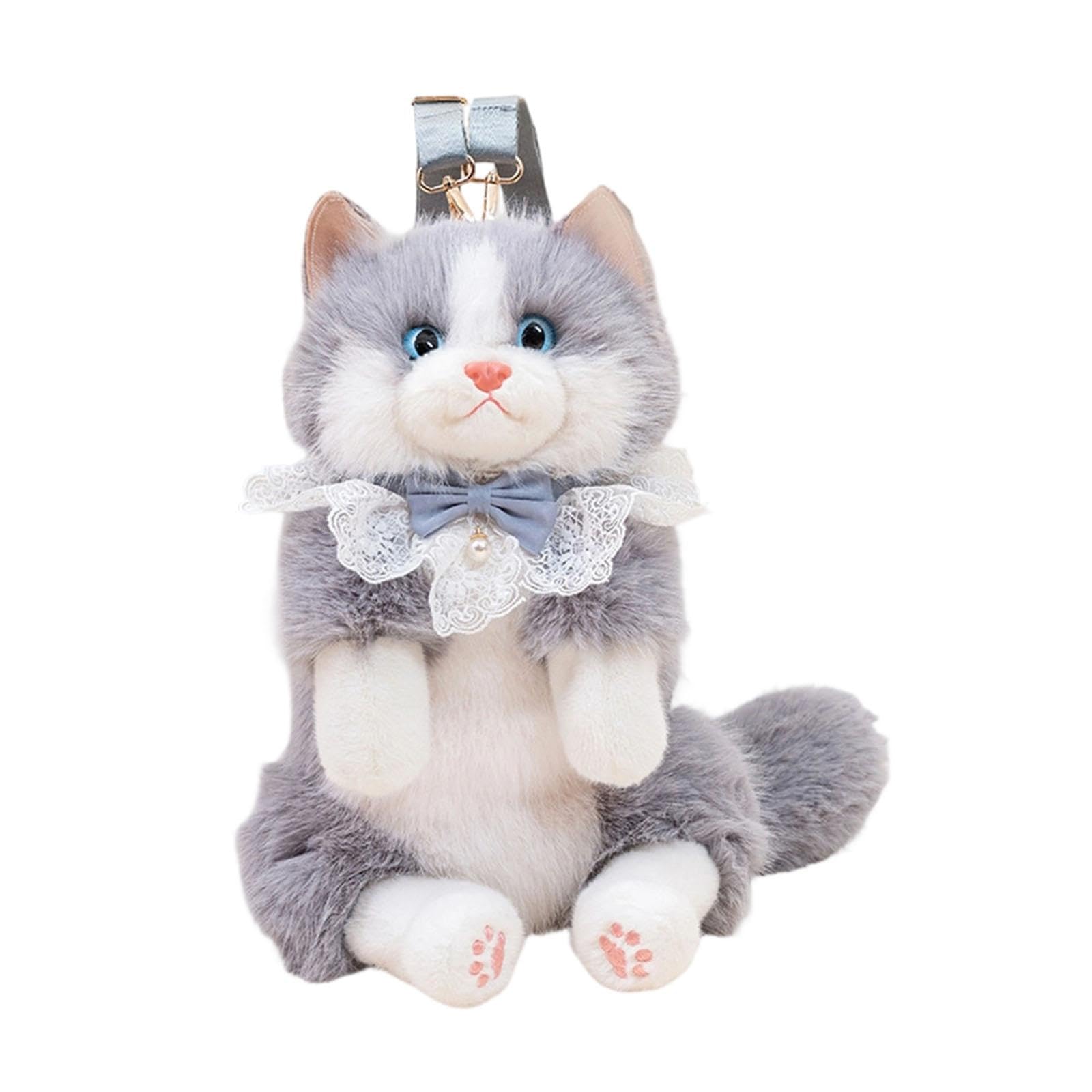 MERISHOPP®Ragdoll Cat Shaped Backpack Travel Backpack Cute Lightweight Fashion Daypack Gray|Clothing, Shoes & Accessories|Womens Handbags & Bags-image-28