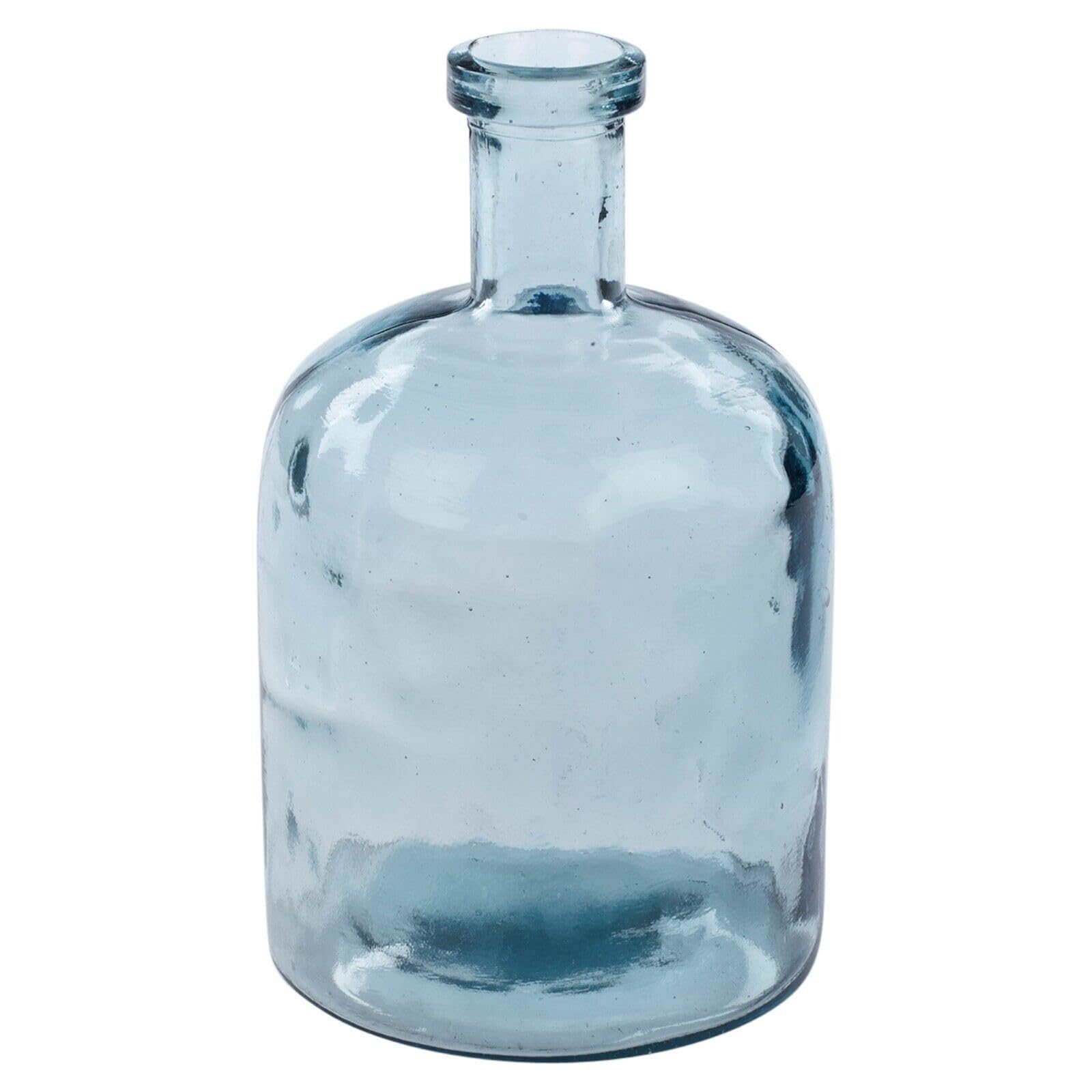 Urbnliving Transparent Wide Mouth Glass Vase Honeycomb Design For Flowers Arrangements Display - Heavy Rounded Bottle Style - Decorative Vase For Home Table & Entryway Decor And Events