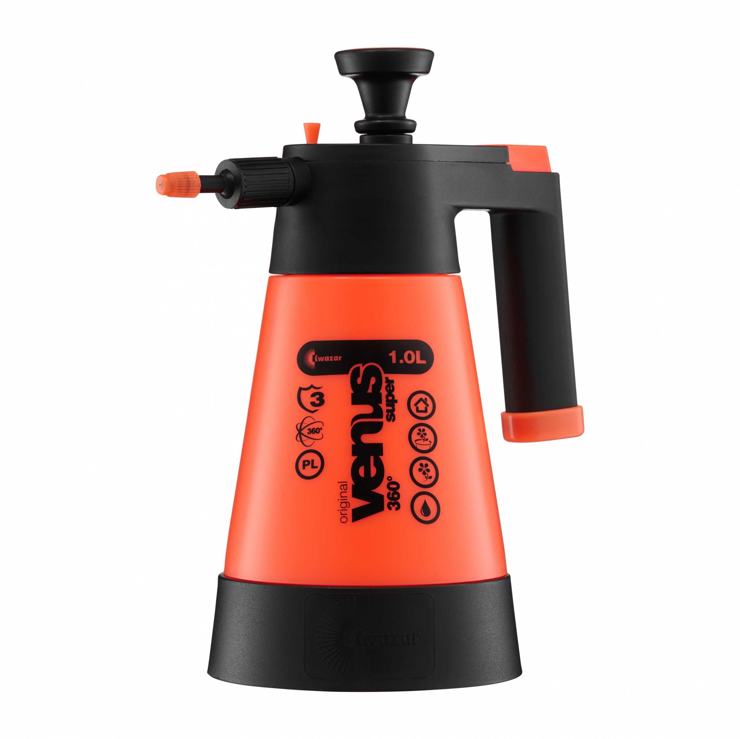 34700 Venus Super 360 Degree Pressure Sprayer for Garden, Orange, 1.0 L