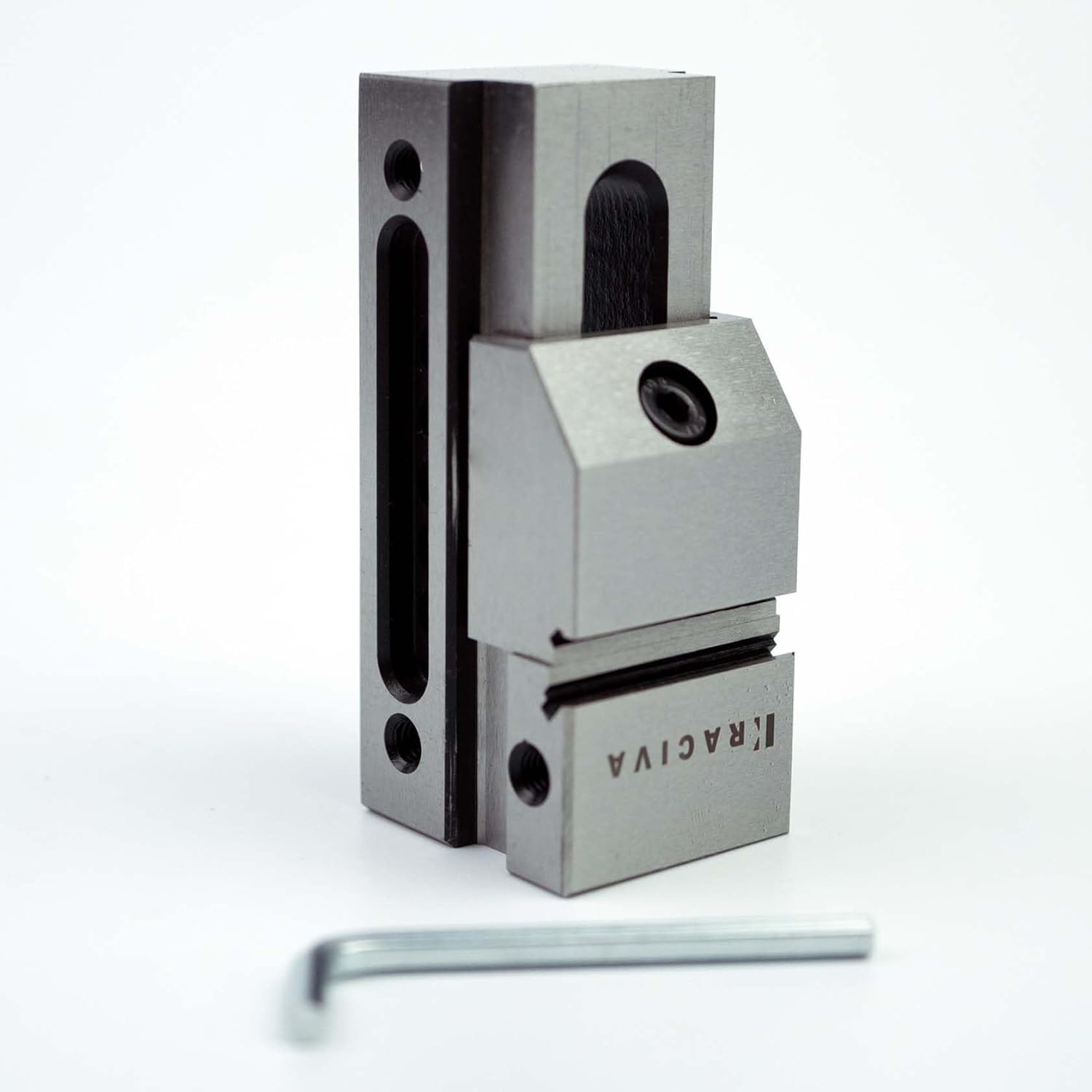 1'' Precision Grinding Screwless Mini Insert Vise Toolmaker Steel Compatible withCNC Milling, Drill Press, and Worktable (1")