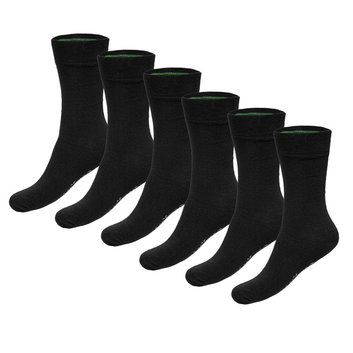 Bamboo Basics Beau - Calcetines cortos unisex (6 unidades), color liso