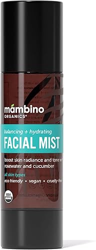 Mambino Organics Equilibrio Facial Mist, Rosewater y pepino, 4oz