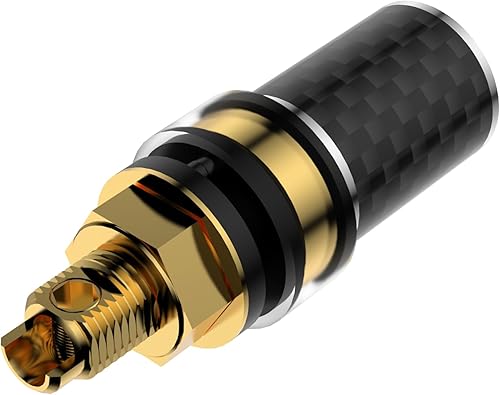 Miniatura 4 de Viborg BP604G 4X Altavoz Hifi Binding Post Chapado en oro Puro Altavoz de alta gama de cobre puro Terminales de enchufe banana Bloqueo de tornillo