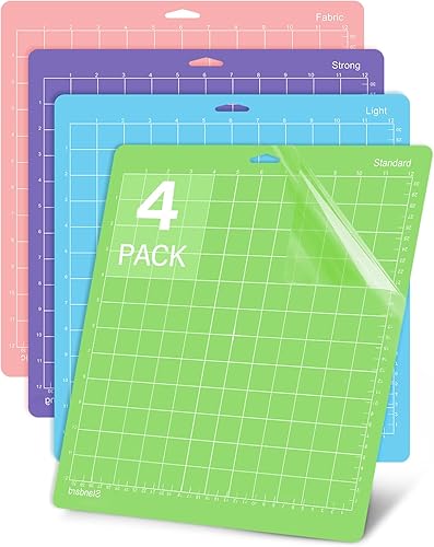 Gwybkq Alfombrilla de corte para Cricut Maker 3MakerExplore 3Air 2AirOne, paquete de 2 unidades de 12 x 12 pulgadas, accesorios de repuesto estándar