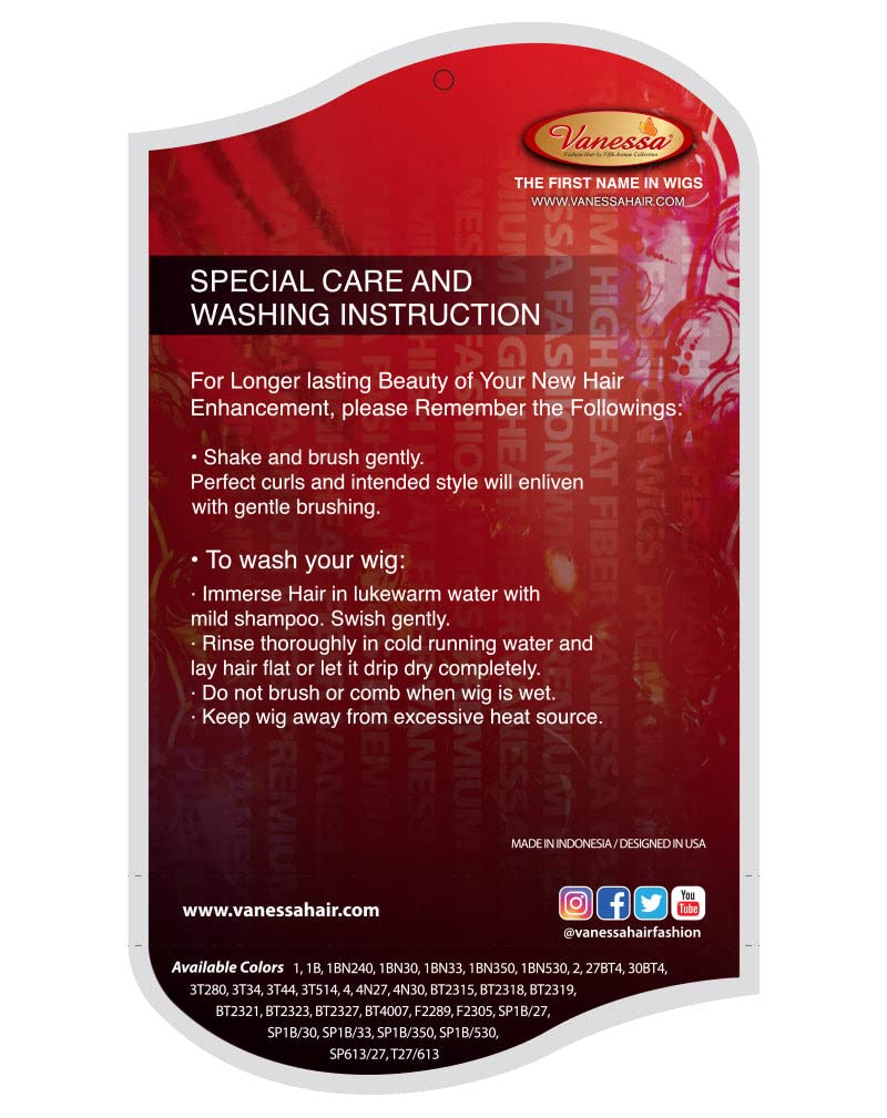 Vanessa BEBE (SP1B/530) Fashion Synthetic Full Wig