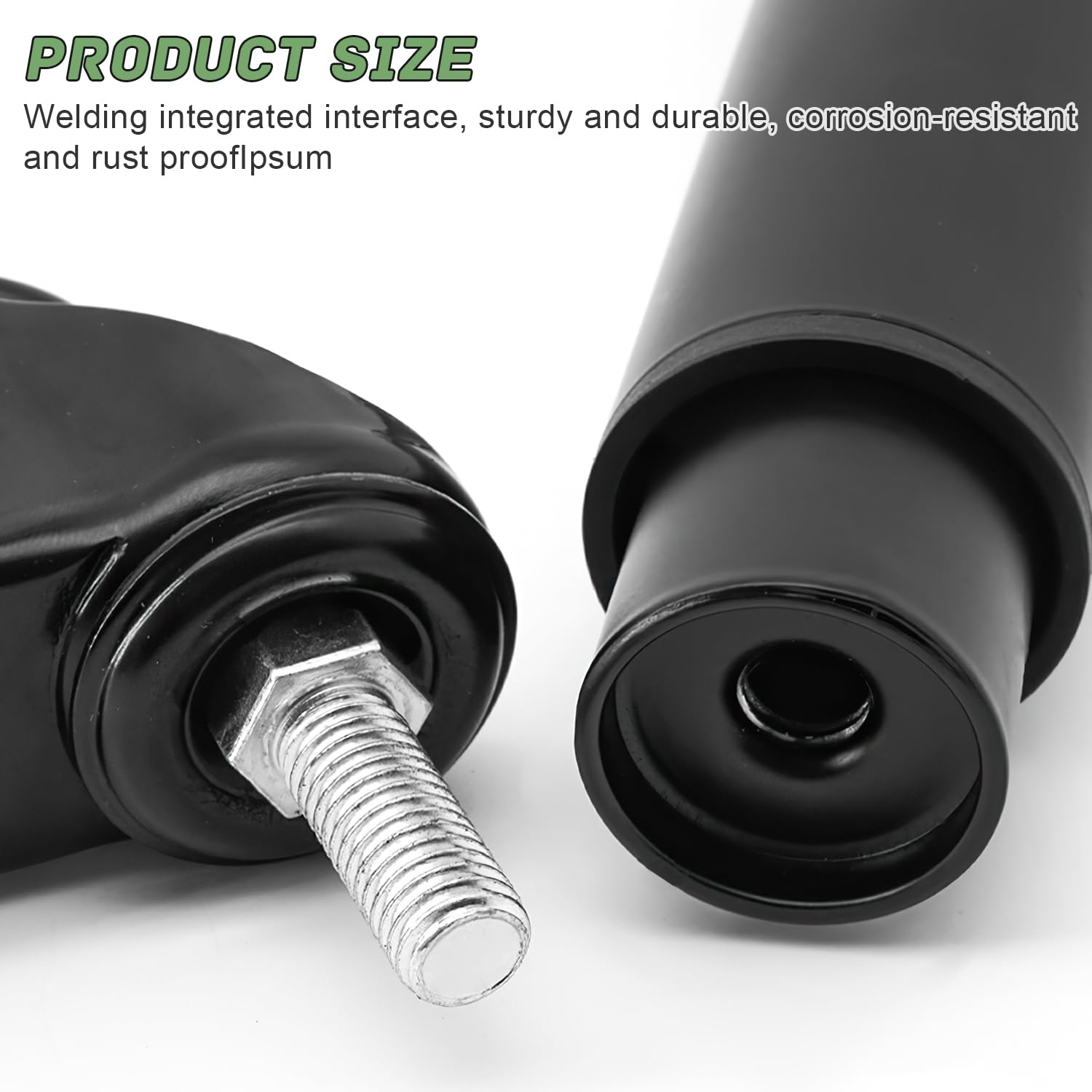 4 Piezas Patas Regulables para Muebles con Ruedas, Giratorias 360 ​​​​Grados Patas para Muebles, Patas Regulables 14,5-16 cm, Adecuadas para Mesitas de Noche, Zapateros, Mesas de Café, Etc (negro)