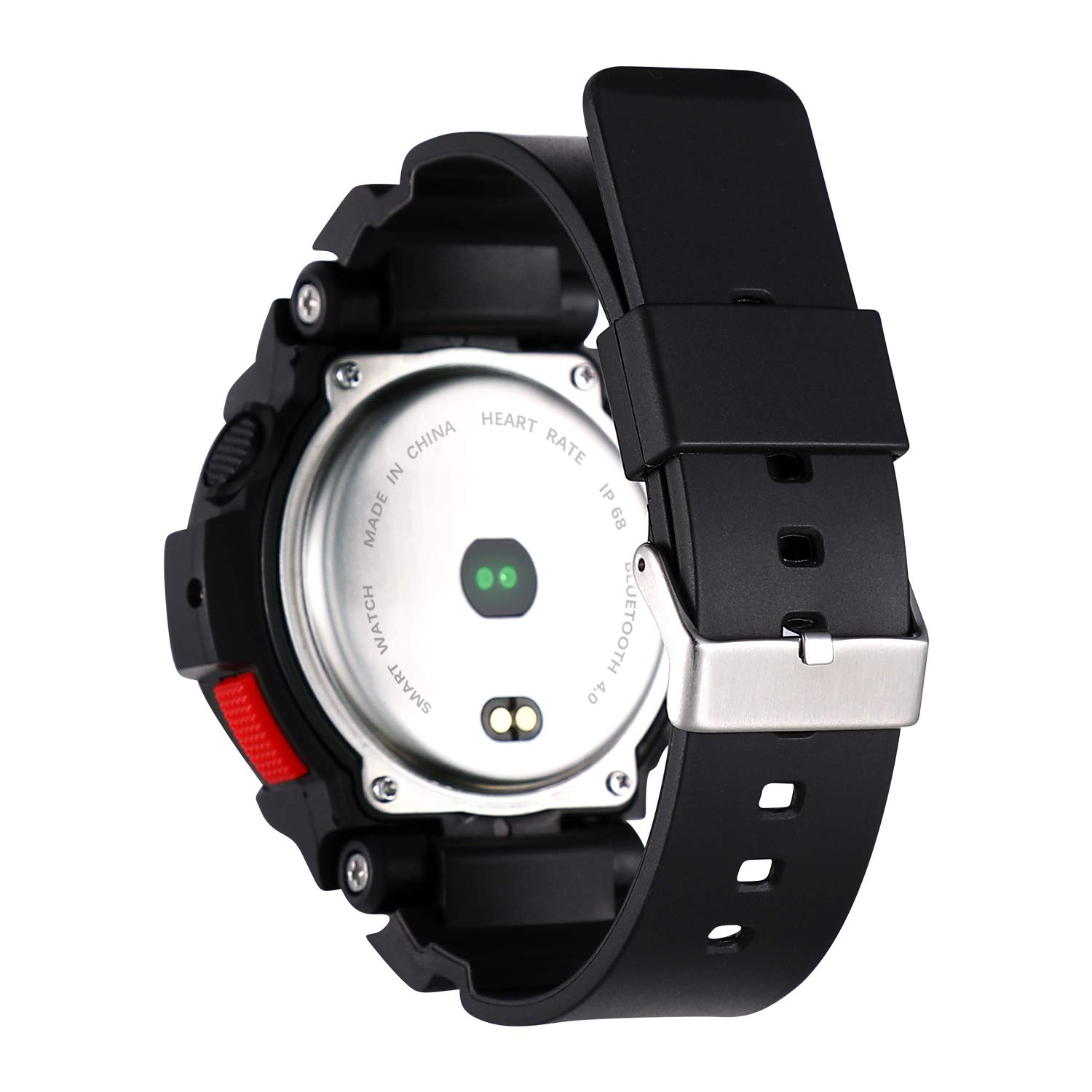 Zegarek do aktywności na świeżym powietrzu, wodoszczelny smartwatch fitness z pulsometrem, licznikiem kroków, licznikiem kalorii, krokomierzem (srebrny)