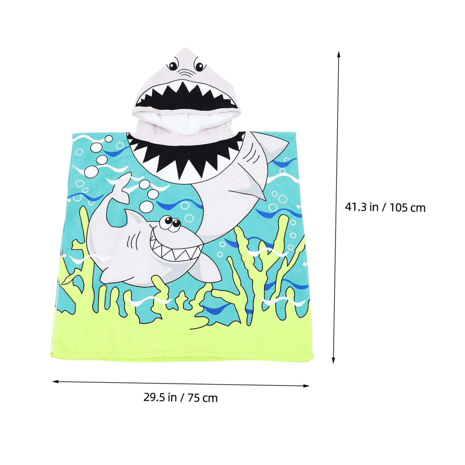 Lot De 3 Peignoirs À Capuche pour Enfants Serviette De Bain Absorbante Facile À Nettoyer Idéale pour Une Baby Shower ()