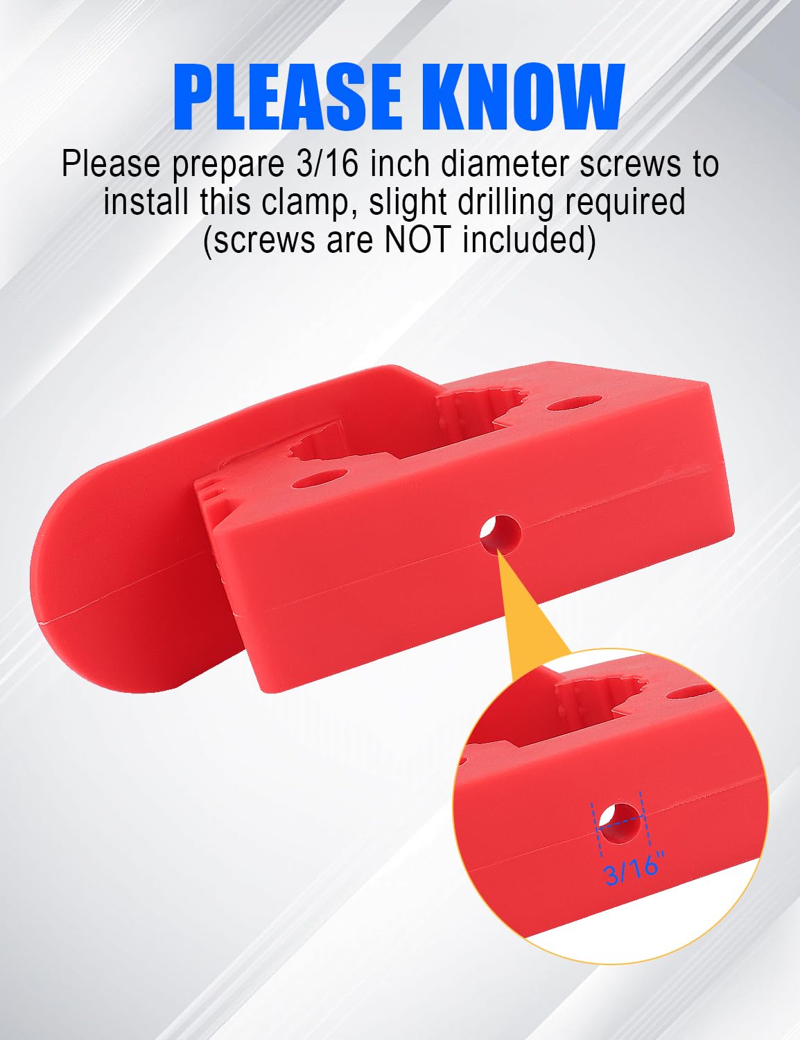 4 PCS Shovel Holders for 1-1/5 inch to 1-1/2 inch Tools, Red — Amazon image 6