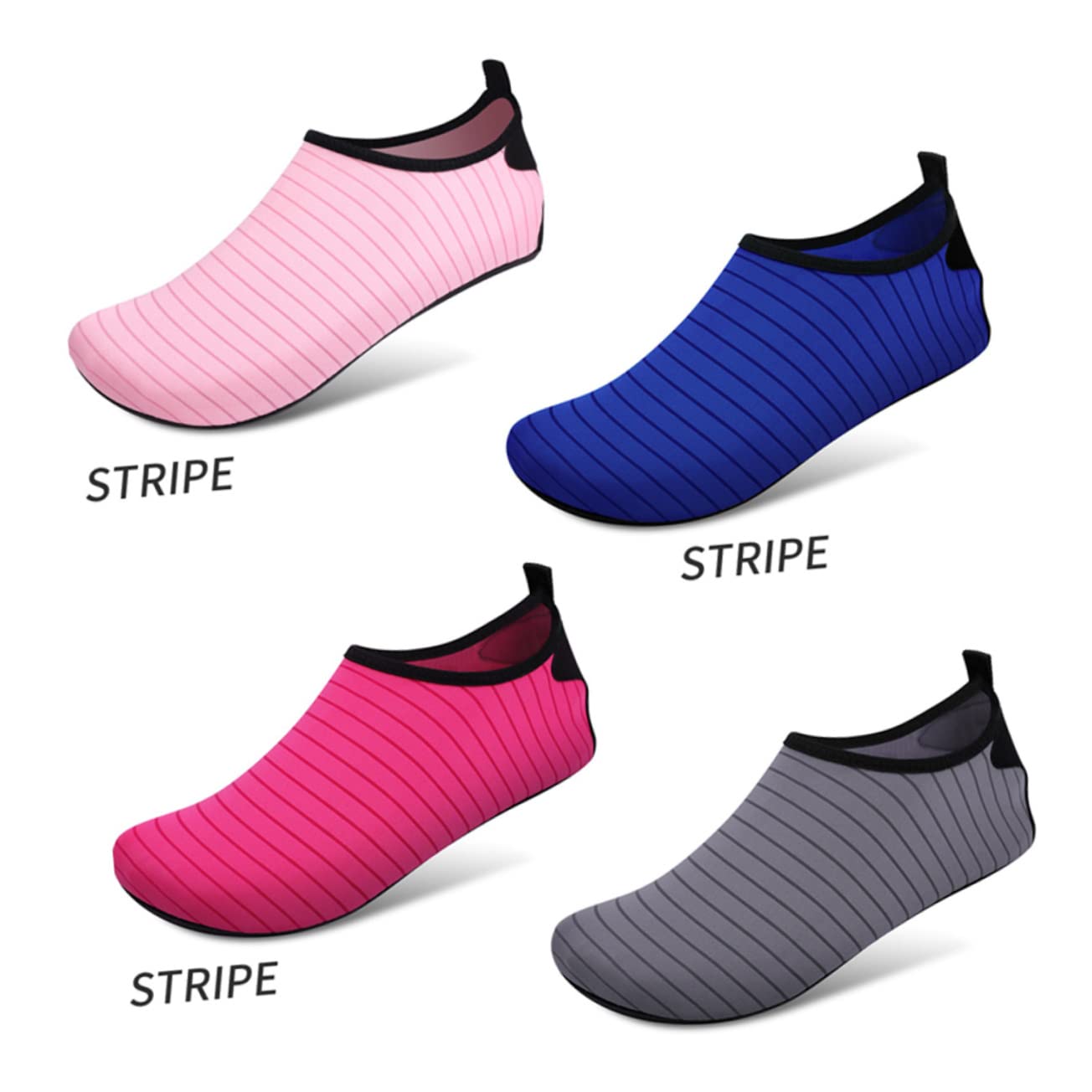 PACKOVE 2paare Einstellbare Silikon- -socken rutschfeste Yogasocken Für Damen Herren Dicke Fitness-socken Für Yoga Tanz Und Zuhause