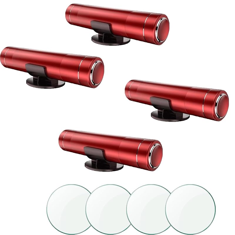 Kit de ferramenta quebra-vidro automotivo com cortador de cinto HHXS vermelho, 4 unidades
