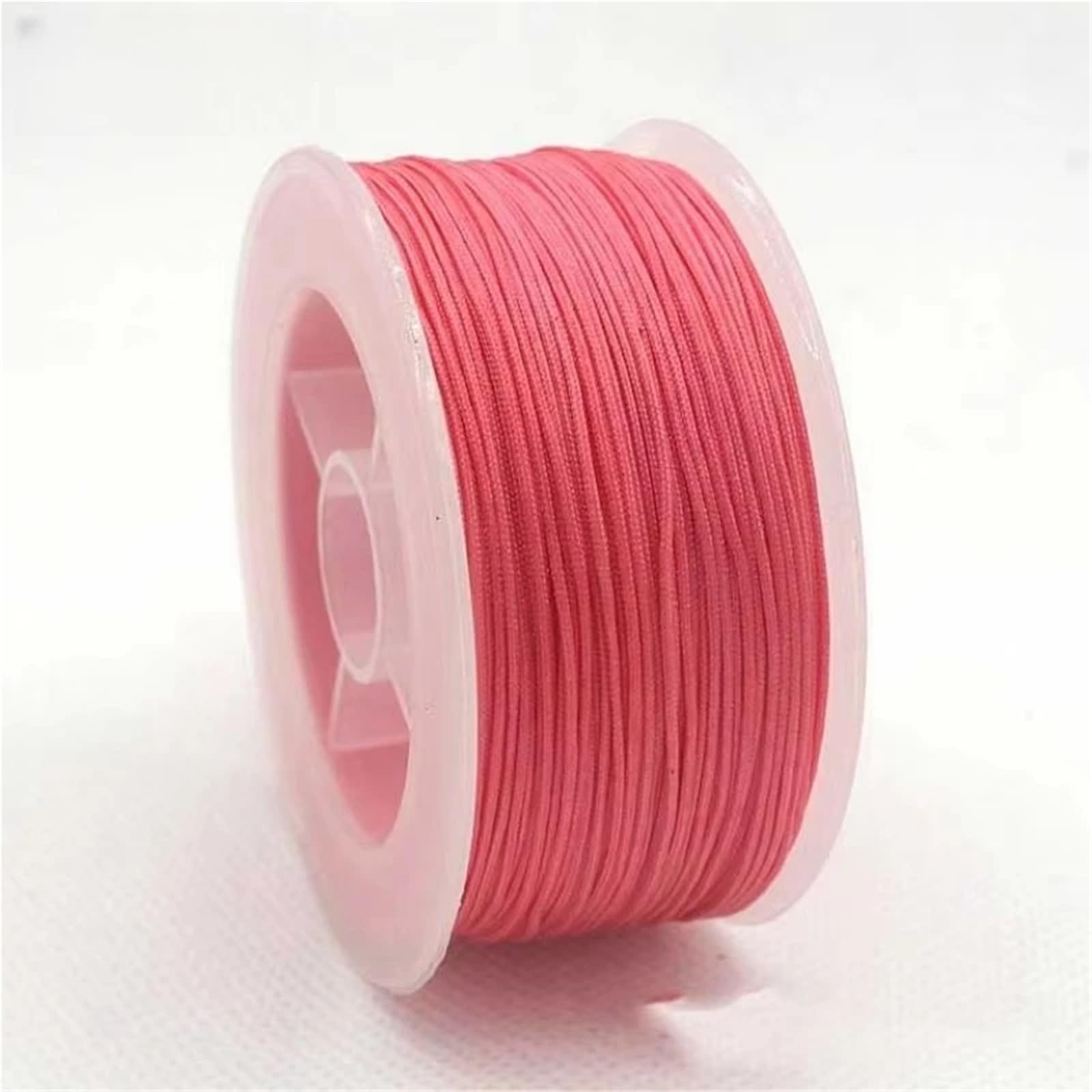 Elastic String for Bracelets 10Roll for BraceletsNylon Cord Chinese Knot Macrame Rope Bracelet Braided Tassels Beading Thread DIY Jewelry Accessories(Akane Red,1.0mm 35m)
