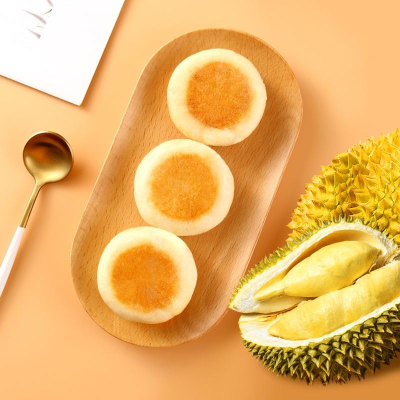 Miniatura 7 de Auténtico pastel de Durian, pastelería, pastel de desayuno saludable, Dim Sum, bocadillos, aperitivos de frutas, postres, deliciosos aperitivos