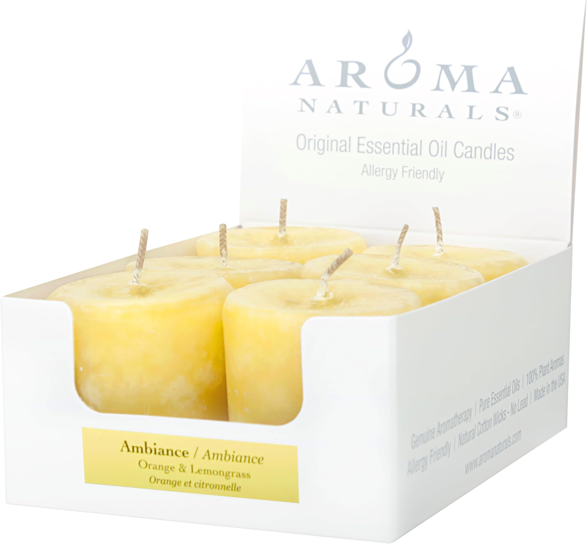 Aroma Naturals Ambiance 6 Count Votive Candles