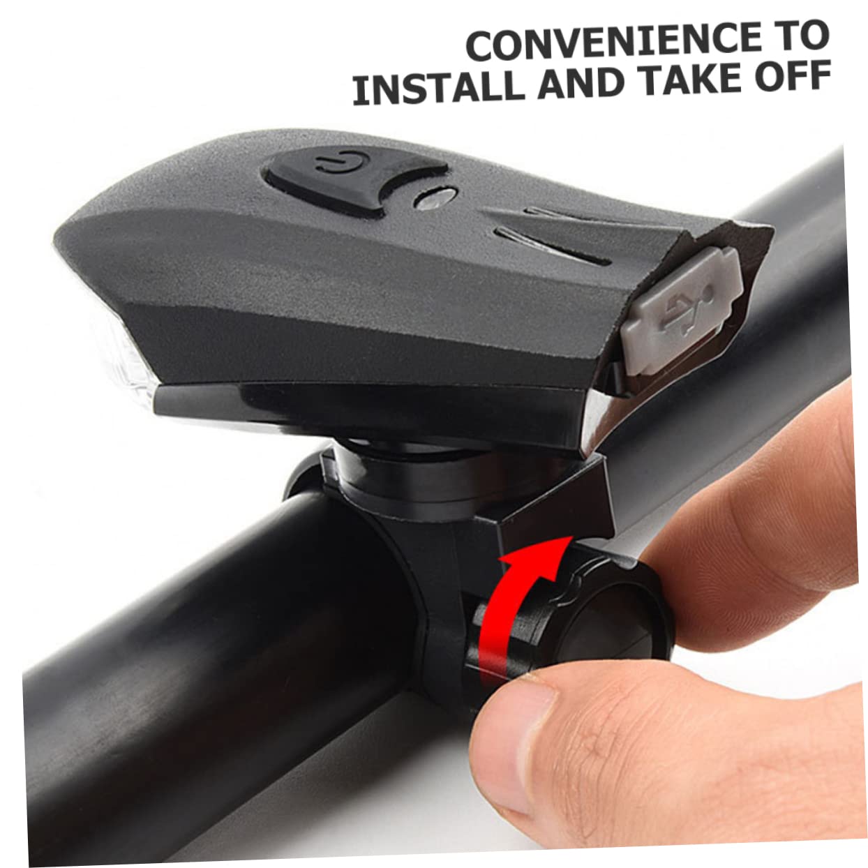 INOOMP 2juegos para Bicicleta Recargables USB Delantero y Luz Trasera Instalación y Robustez Accesorios De Ciclismo