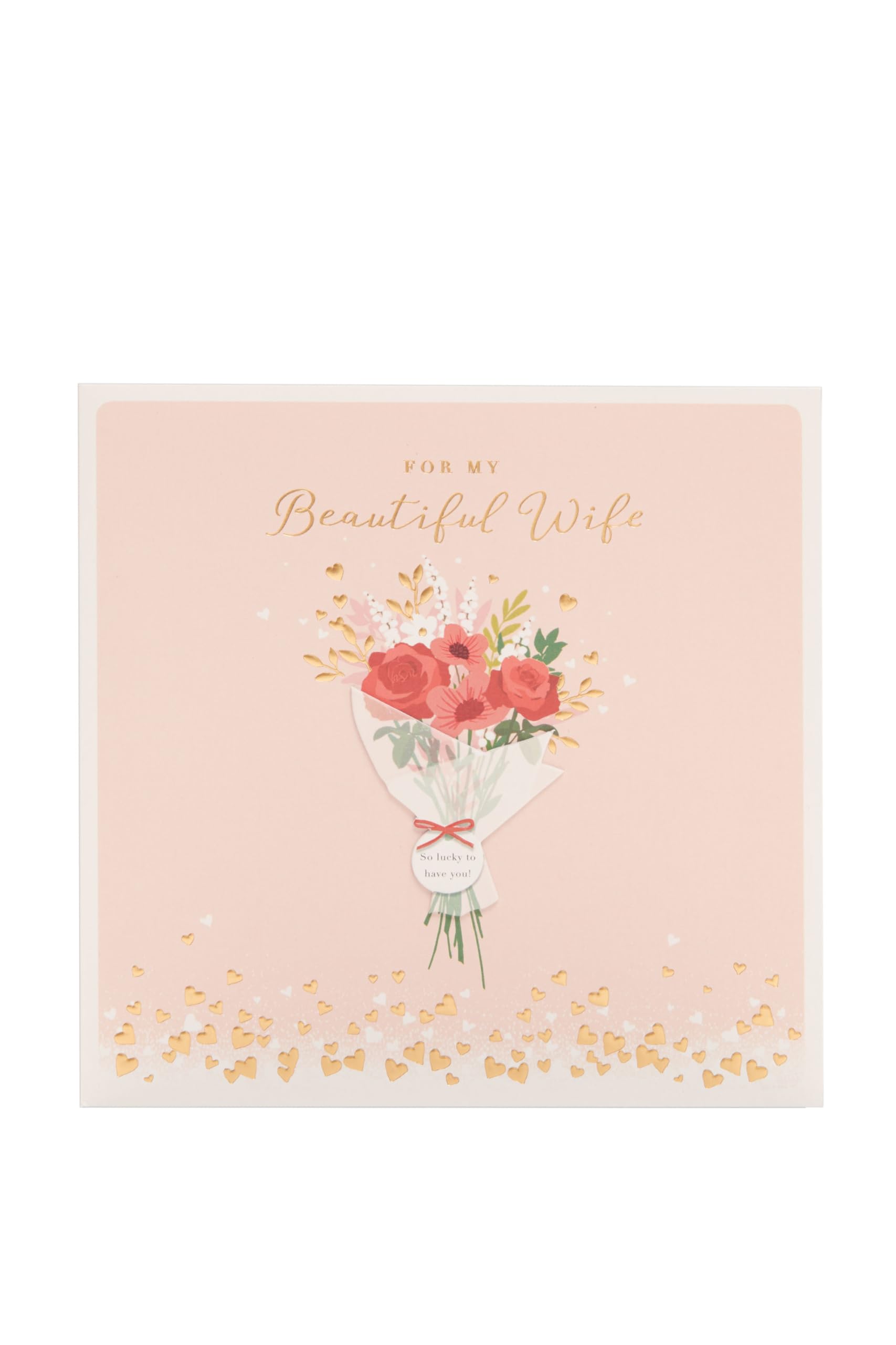 UK Greetings Valentine's Day Card For Wife - Stunning Bouquet Design