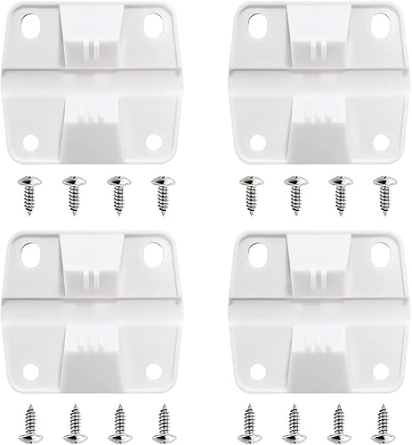 Juego de bisagras y tornillos de plástico de repuesto compatibles con enfriadores Coleman  Paquete de 4
