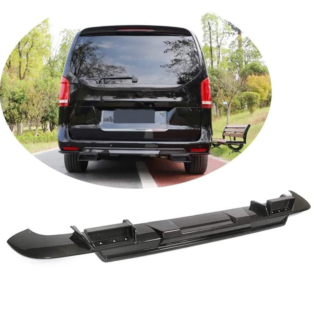 LAVIYE Bumper Rear Diffuser Lip Fit For Mercedes Benz Vito V Class W447 V220d V250 Van 2016-2018 Car Rear Bumper Diffuser Lip Spoiler Splitters Replacement parts