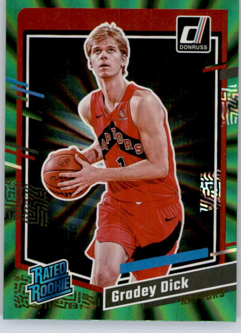 Amazon.com: 2023-24 Donruss Holo Green Laser #247 Gradey Dick RC