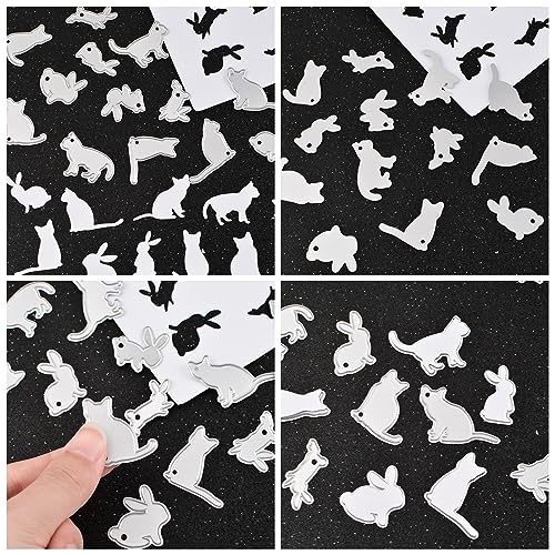 URROMA 13 PCS Rabbit Cat Cutting Dies Metal - Image 3
