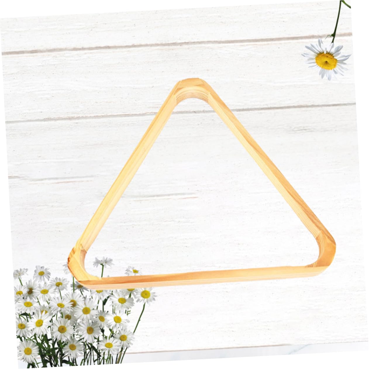 Abaodam Solid Color Wooden Triangle Billiard Rack Frame Lightweight Pool Table Accessory Durable Snooker Ball Holder for Standard Balls for Game Organization