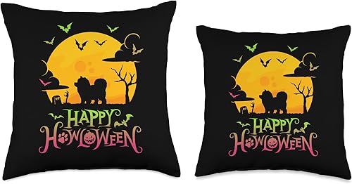 Miniatura 3 de BCC Chow Chow Shirts & Asian Dog Lover Gifts Chow Happy Halloween Costume Boo Dogs Throw Pillow, 18 x 18 pulgadas, multicolor