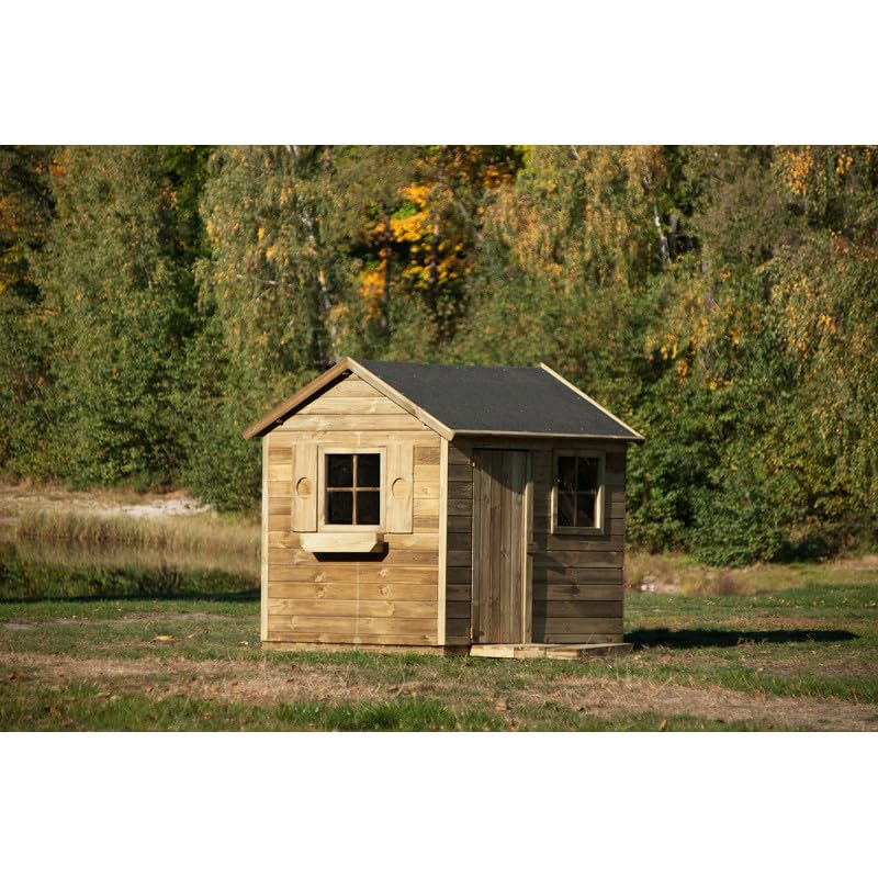 Casetta da giardino per bambini in legno Domus "Mattia", 161x127x158 cm.