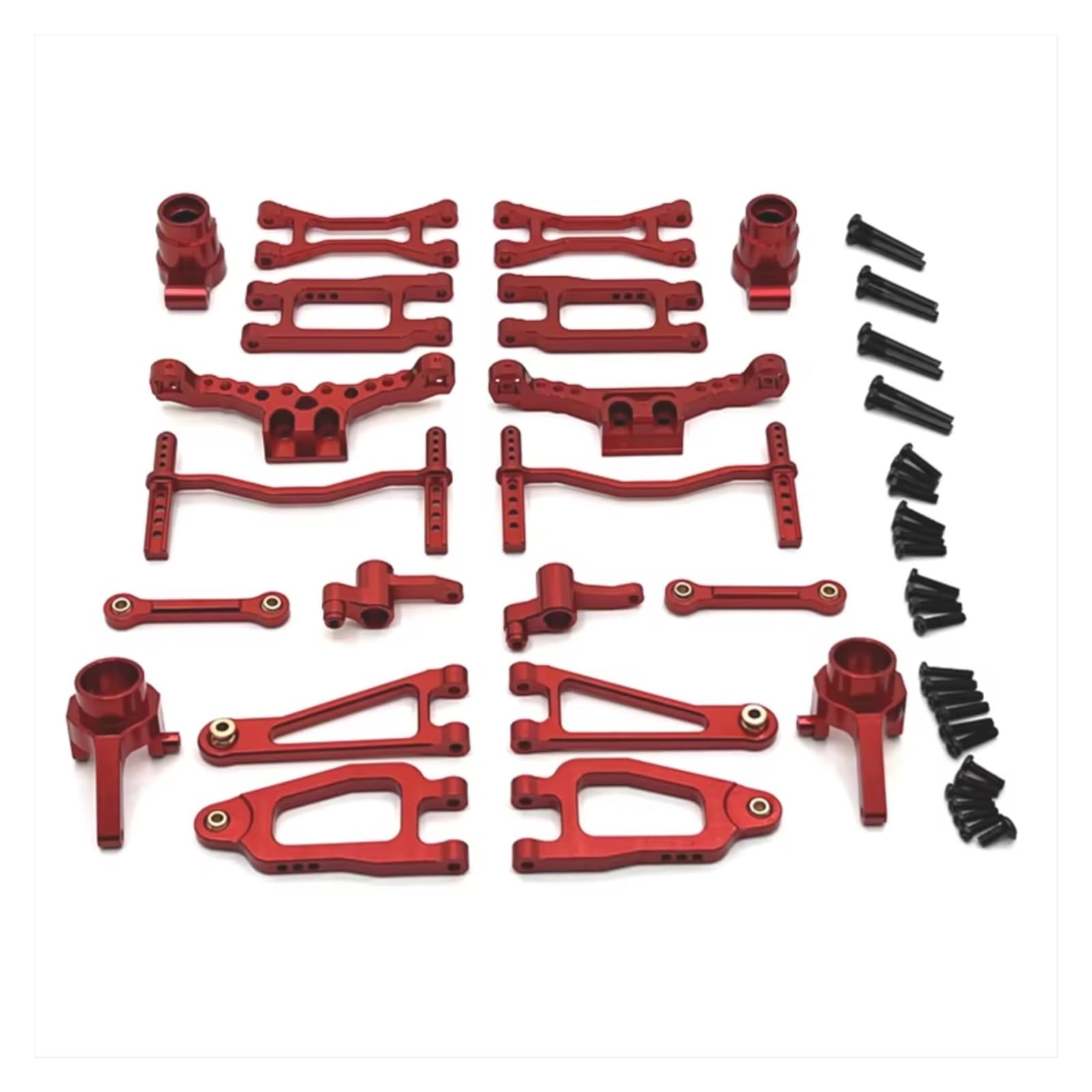 Knuckle sterujące RC do SCY 18101 18102 1/18 metalowe do zestawu kubków kierownicy wahacza zdalnego sterowania samochód śledzone pojazdy części i akcesoria wymiana i zastosowanie (czerwone)