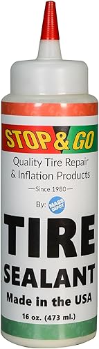 Miniatura 8 de Stop & Go Sellador de neumáticos de alta calidad, evita pinchazos y reparación de pinchazos para neumáticos de tubo o sin cámara en bicicletas, ATV