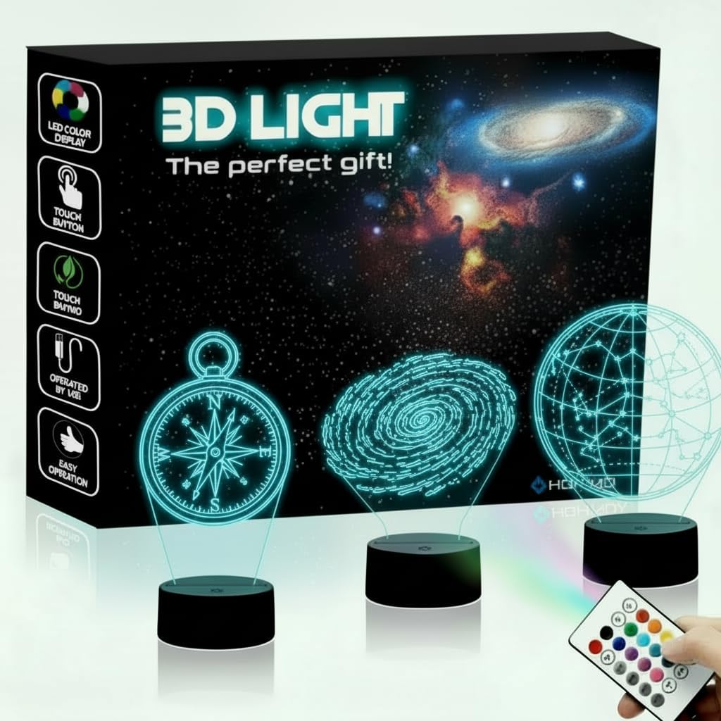 Amazon.co.jp : 3Dランプ 3個セット - デススター 3Dライト ファンへの