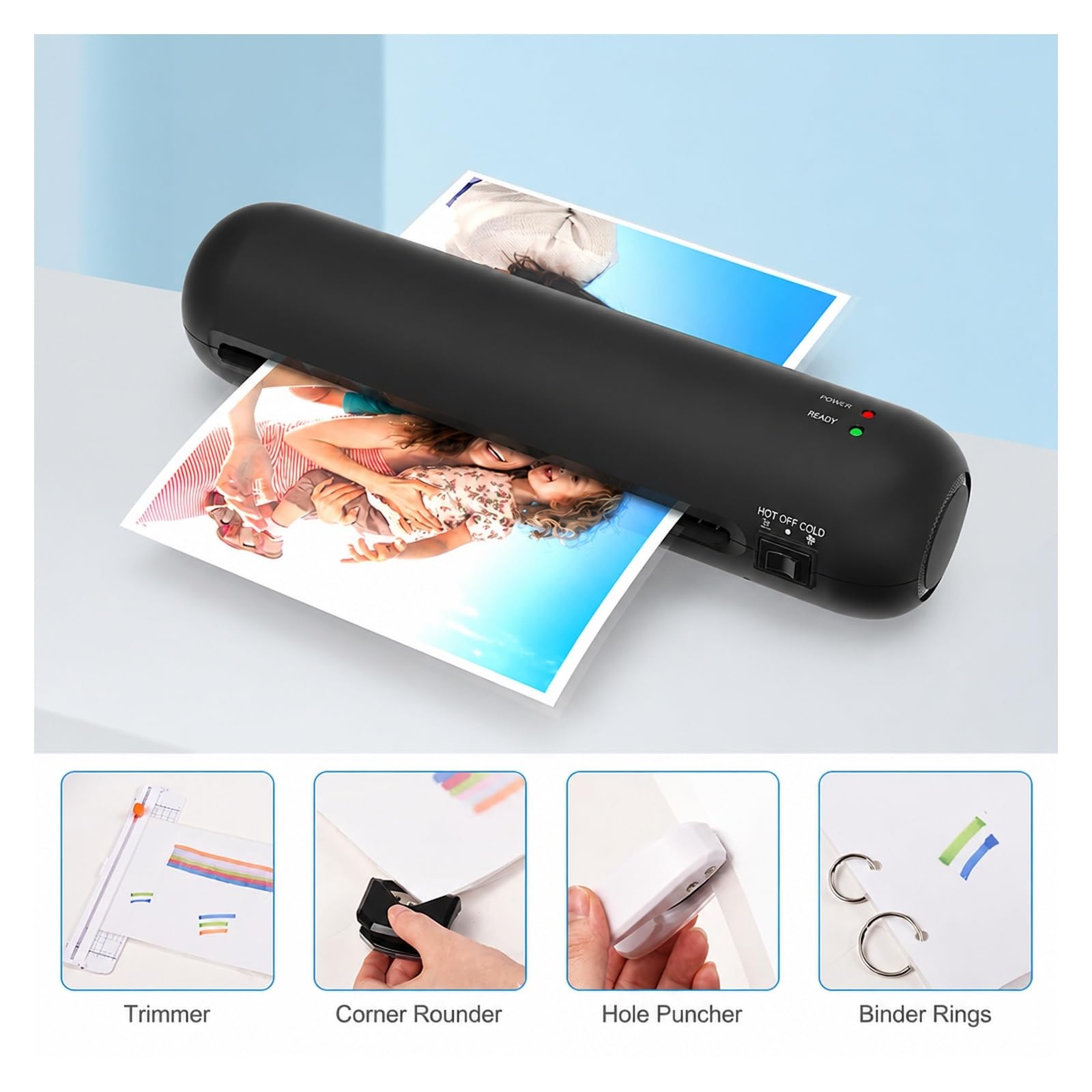 Laminator, Maszyna Do Laminowania Dokumentów Fotograficznych W Formacie A4 do domu i biura