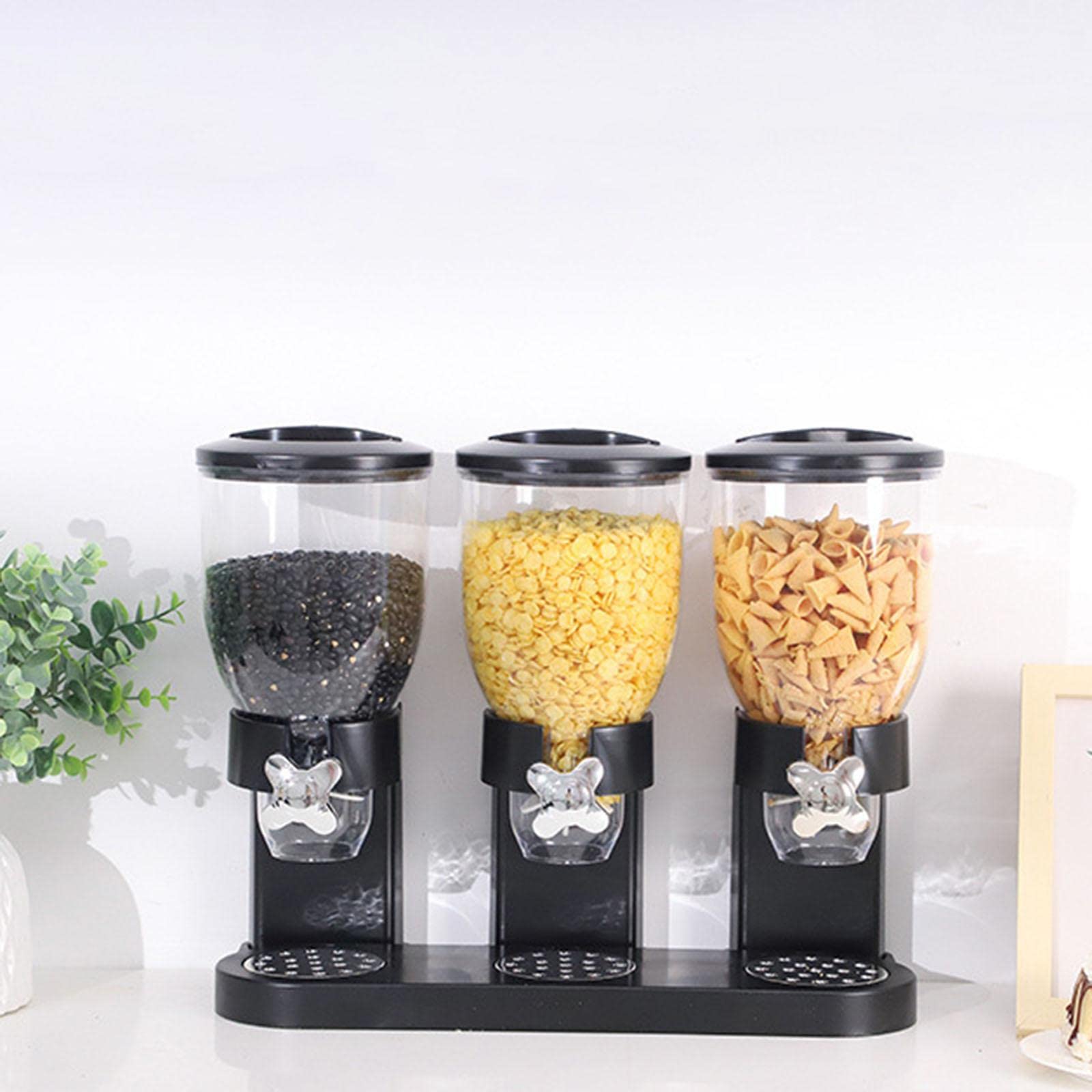 Müsli Spender Behälter Müsli Frisch Frühstück Haferflocken Lebensmittel Aufbewahrung Schwarz