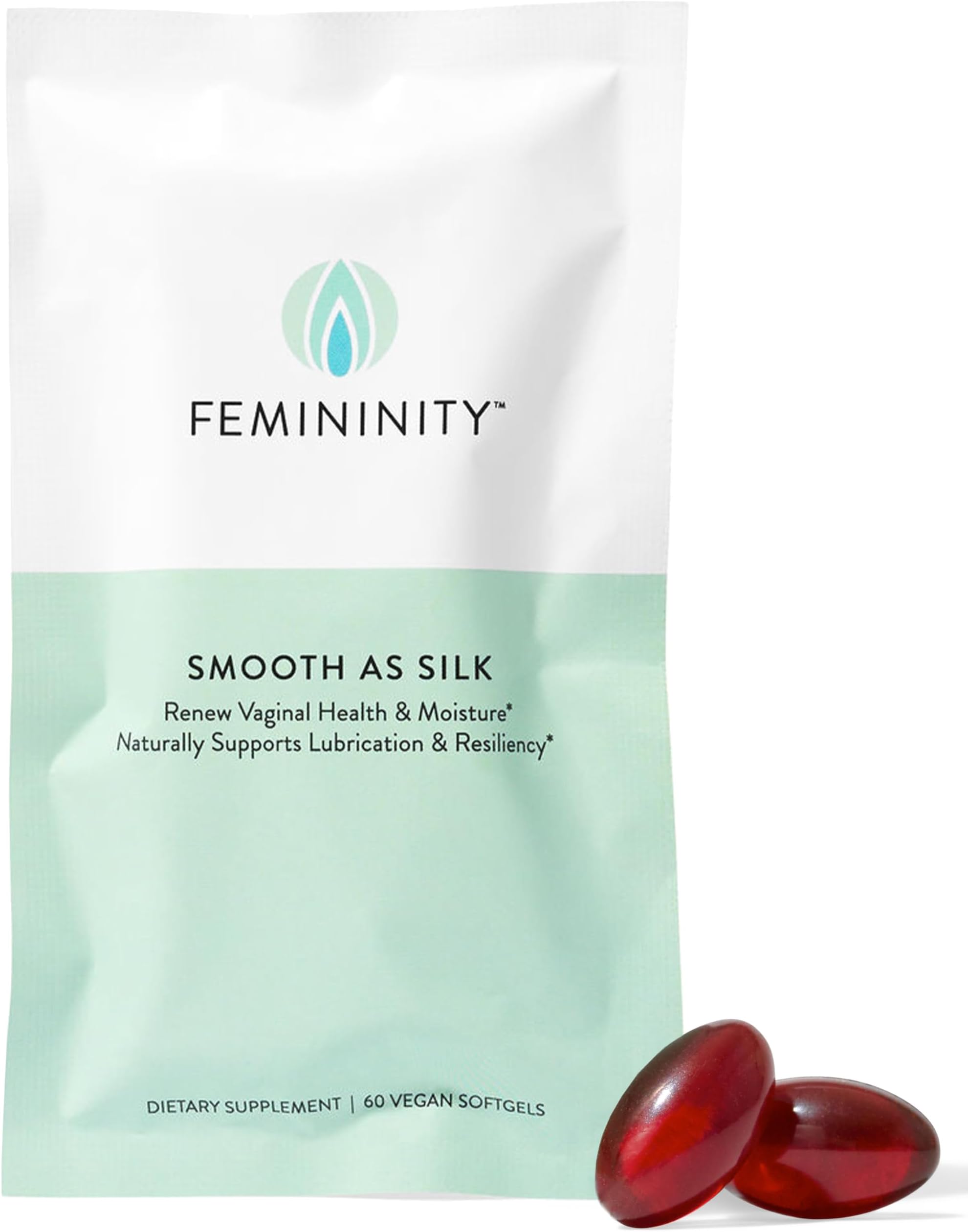 Sibu Beauty, Femininity, Vaginal Moisture Supplement with Omega-7, 60 Vegetarian Softgels