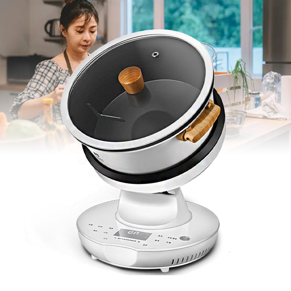 Amazon.co.jp: 業務用フードプロセッサー、ポータブル自動炒め鍋